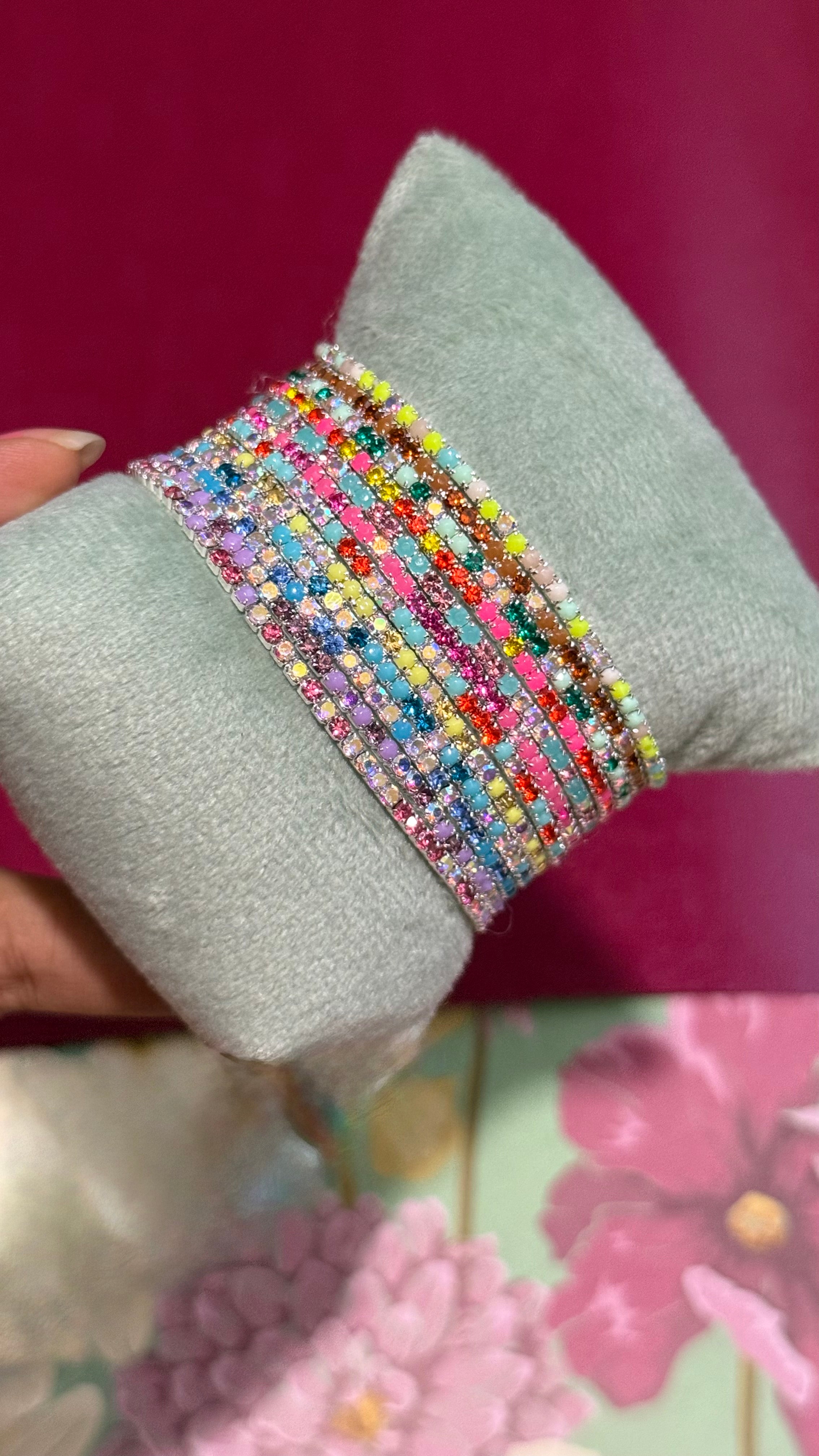 Multicolor Studded bracelet