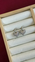 Heart of diamond earring