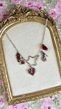 Red charm necklace