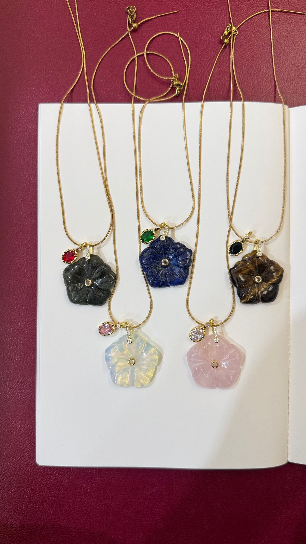 Crystal flower chain