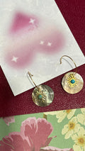 Pearly sun earrings