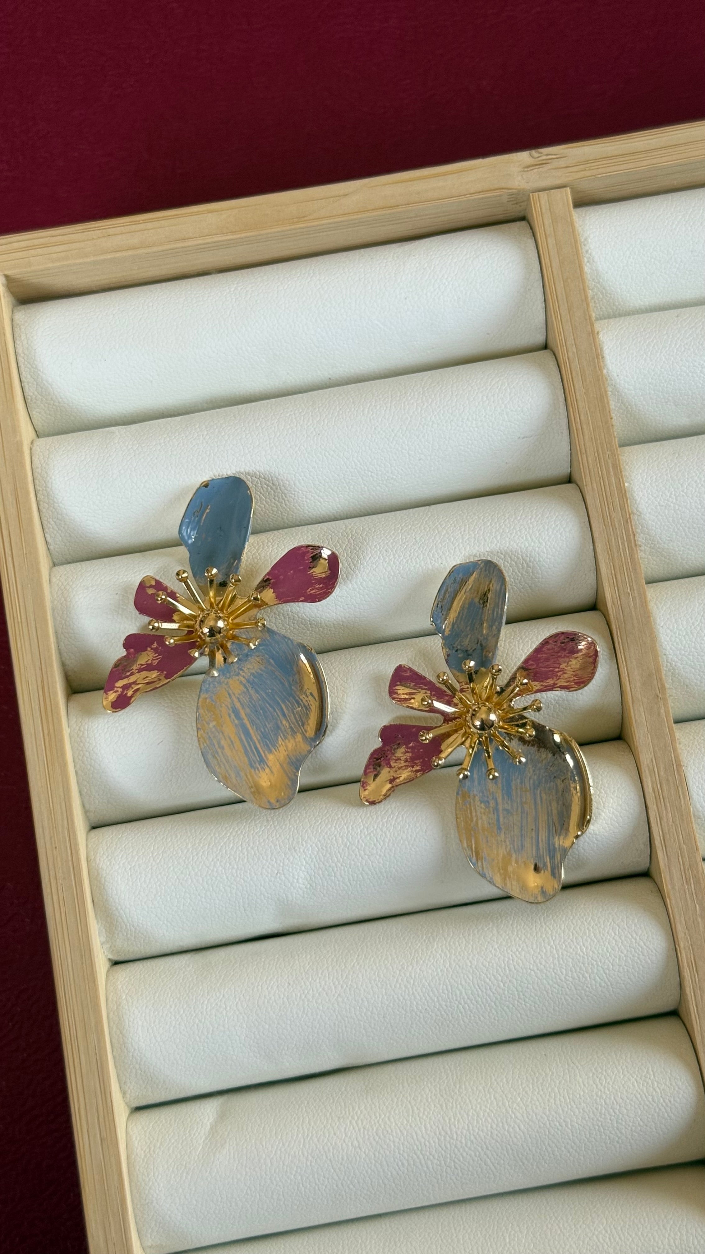 Colourful earrings