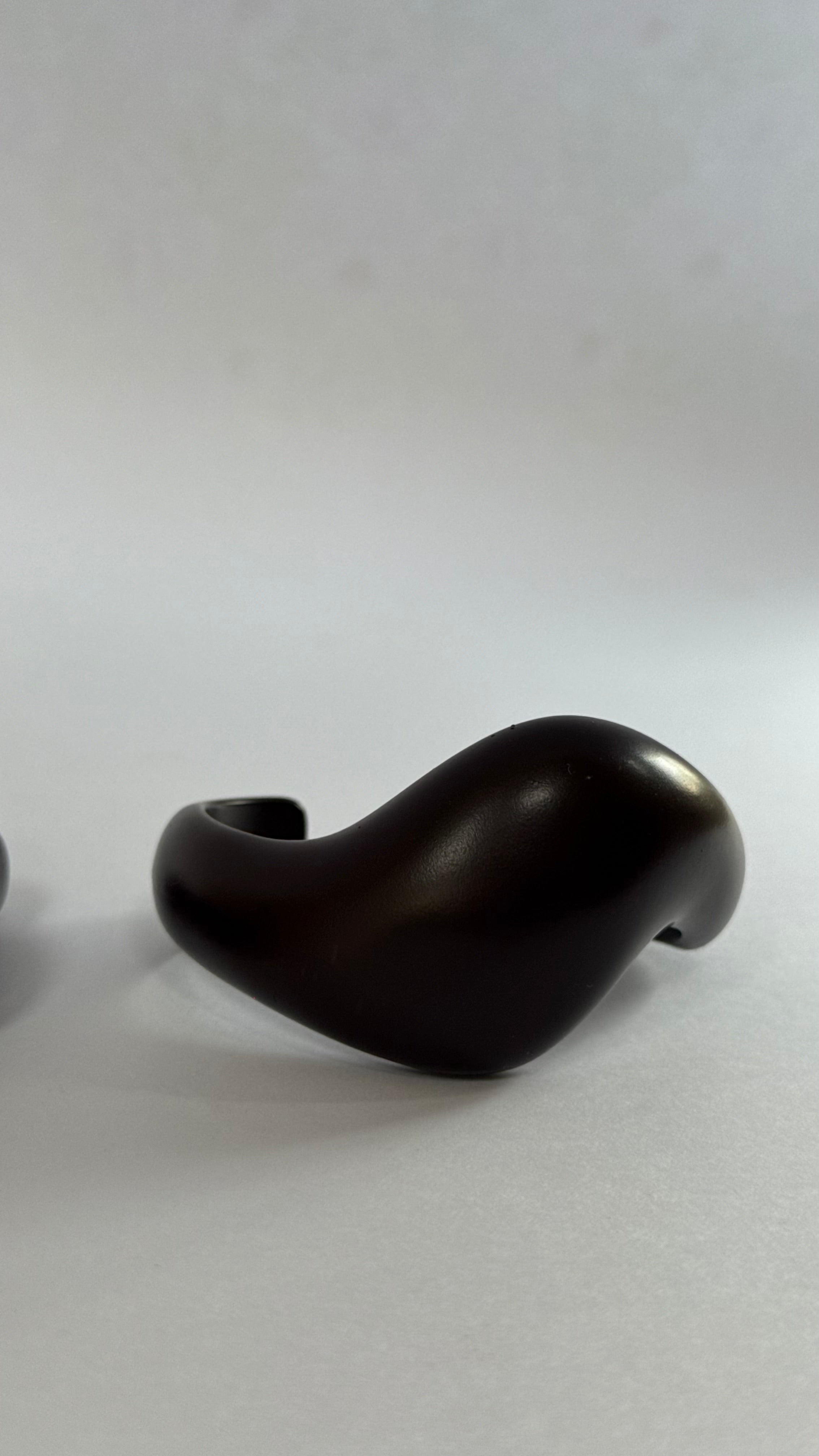 Dark brown matte resin Bangle