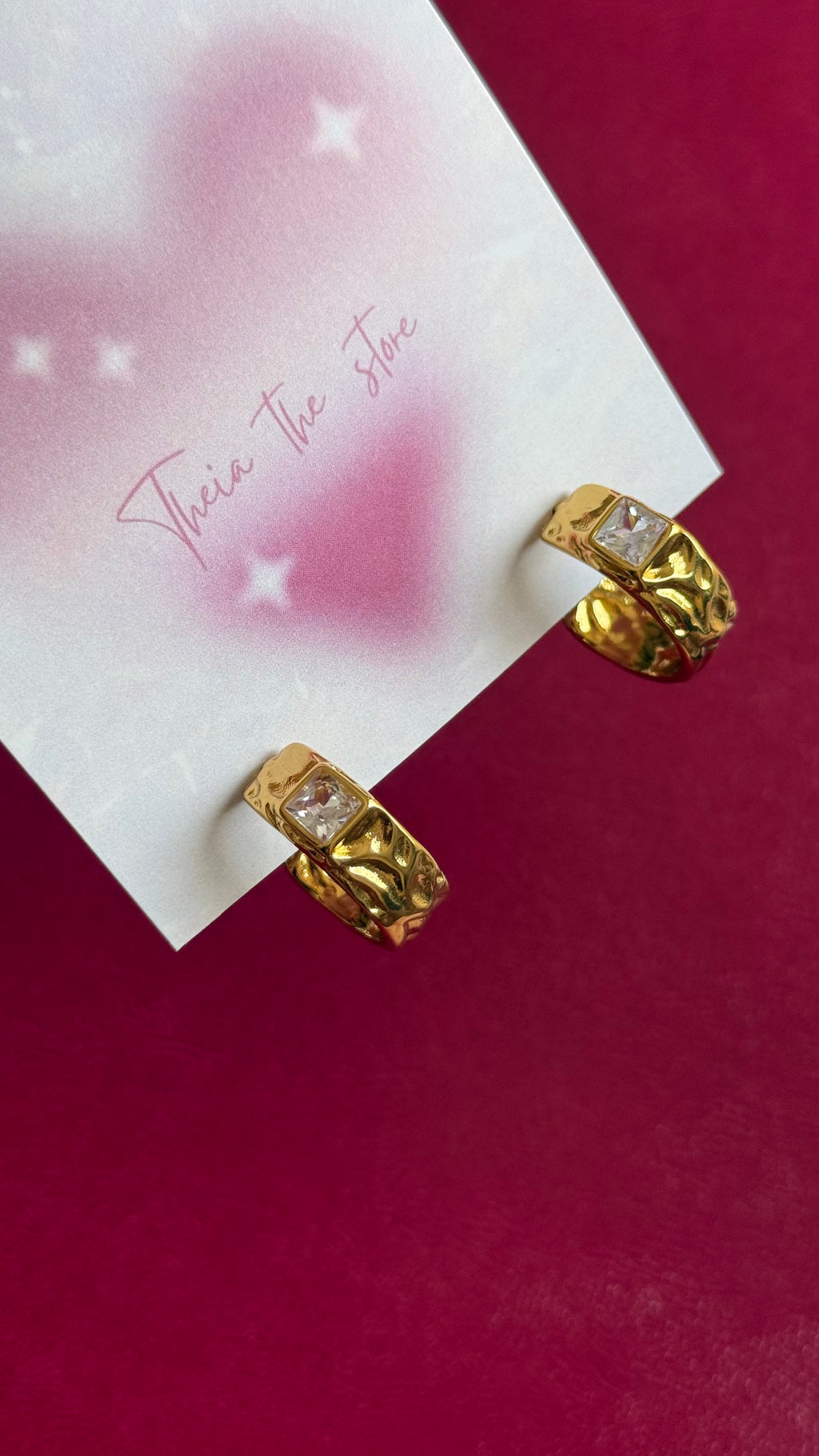 Single stone earrings