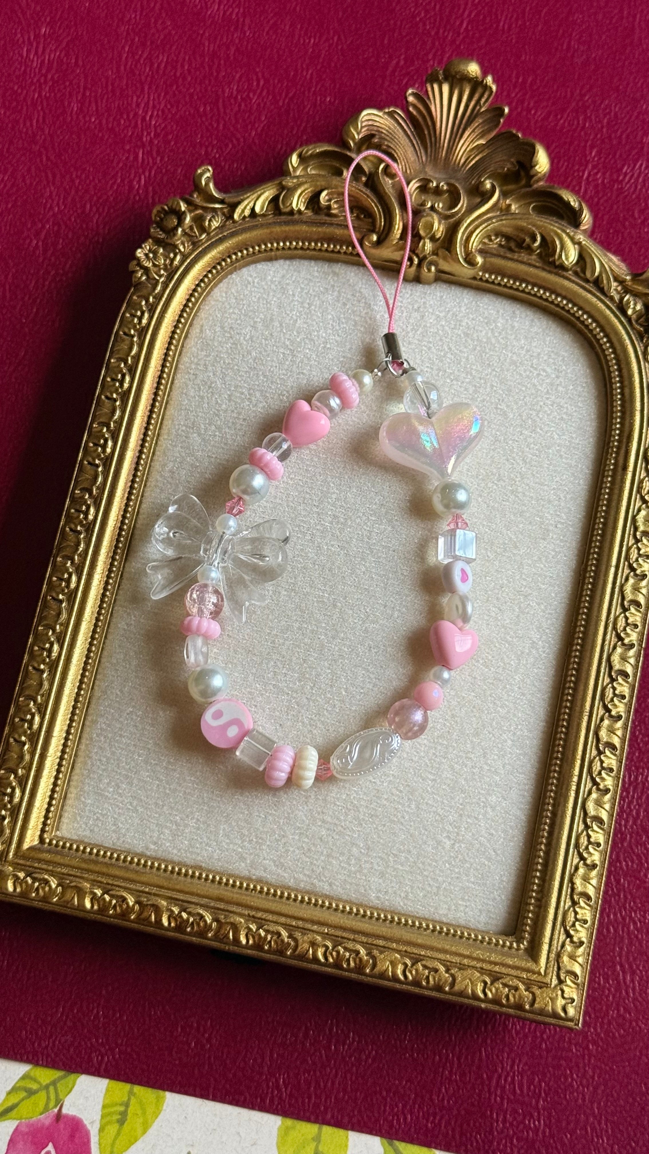 Pink phonecharm