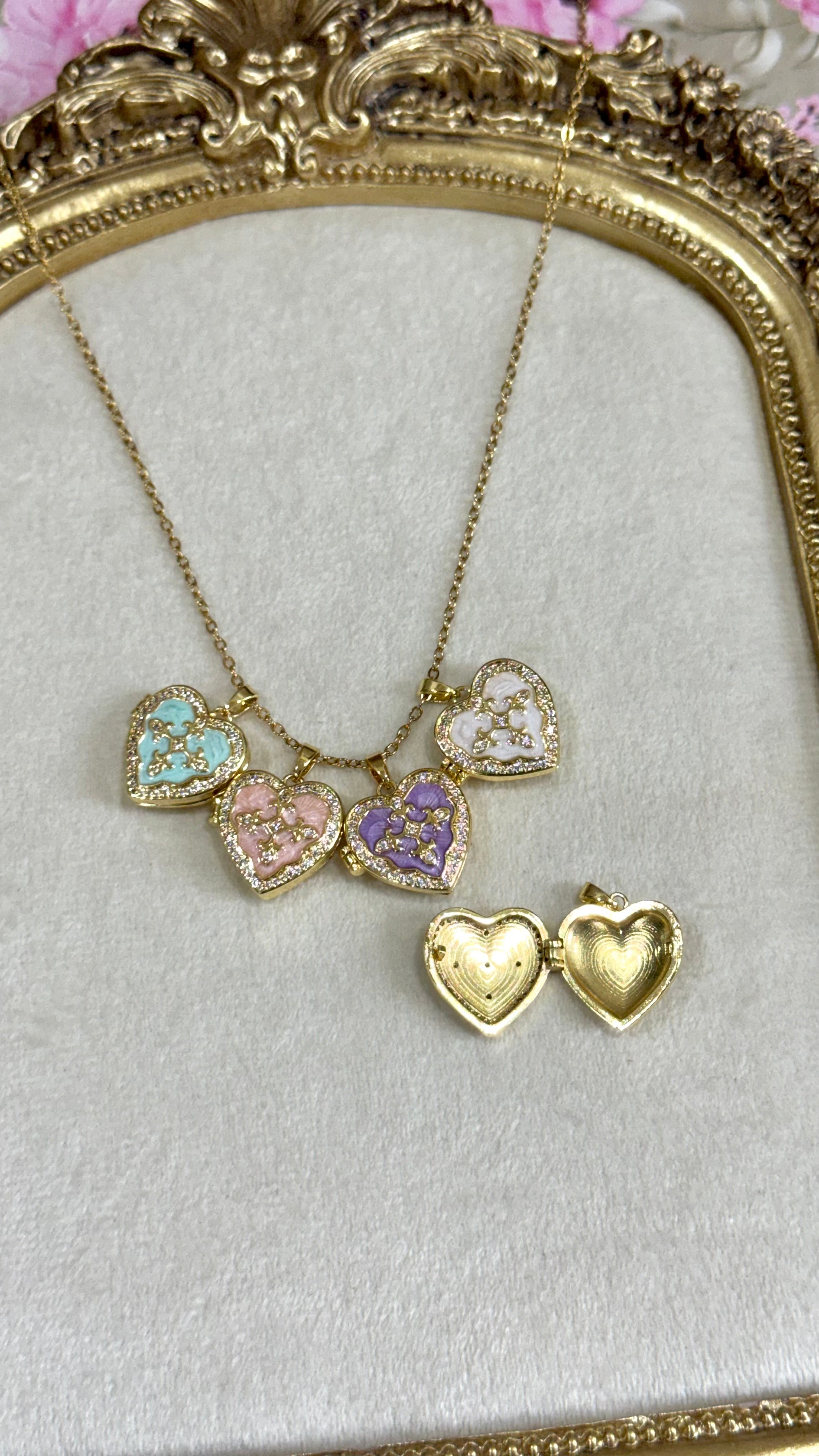 Memory heart locket