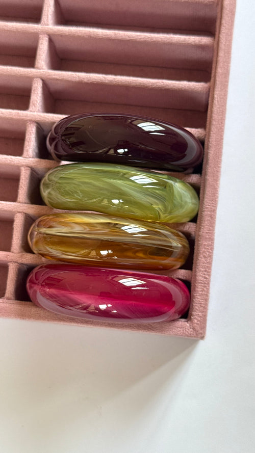Colorful resin Bangle