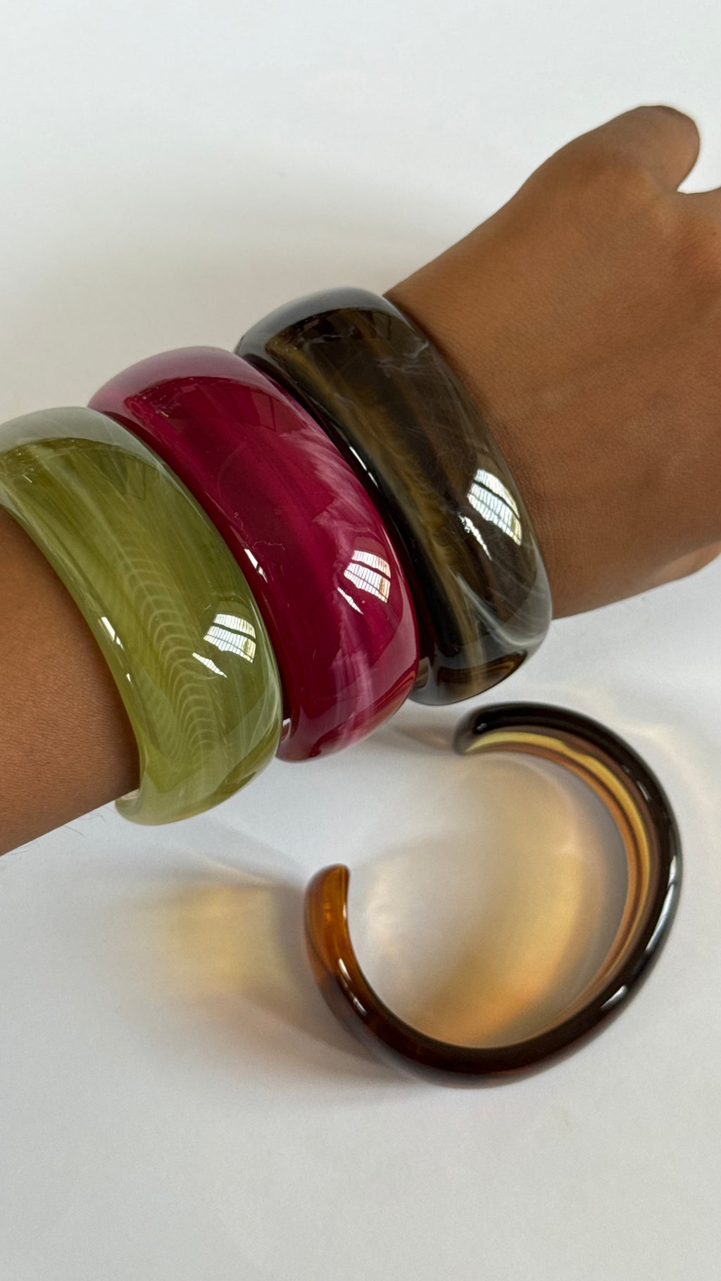 Colorful resin Bangle