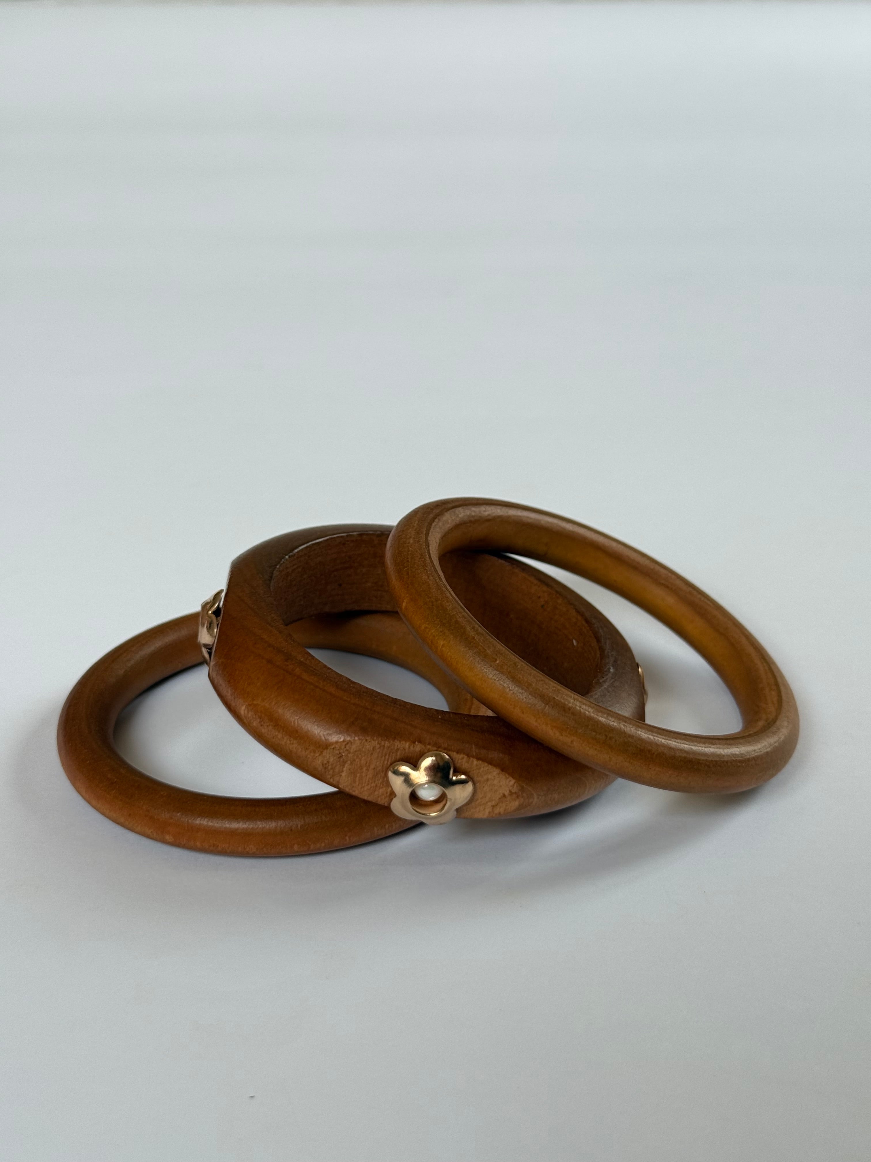 Set of 3 wooden Bangle
