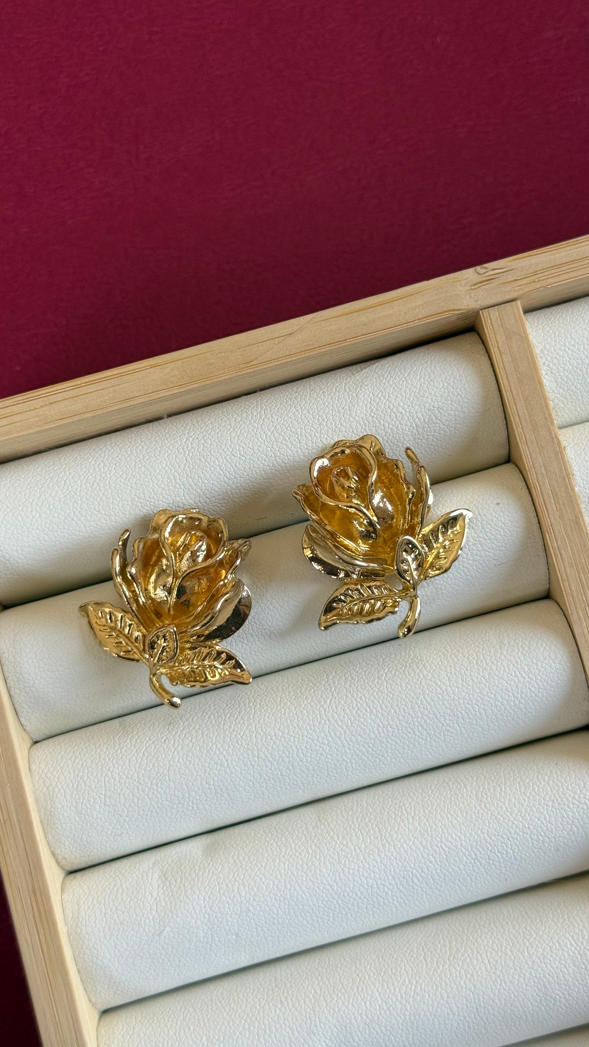 Rose earrings