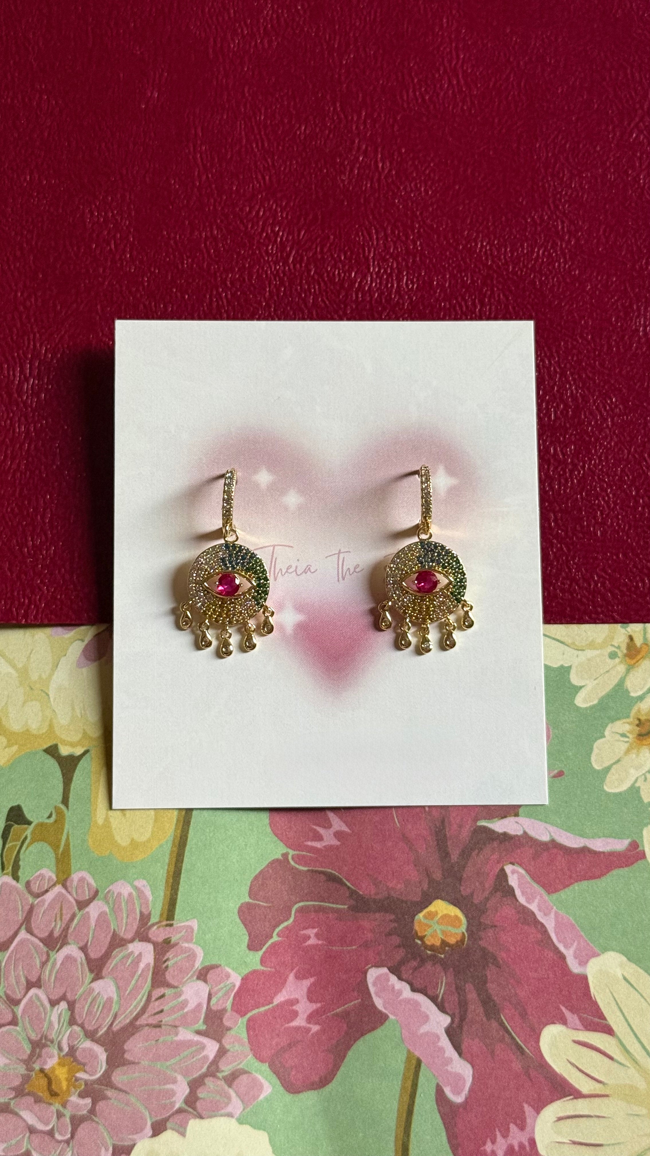 Evil eye danglers