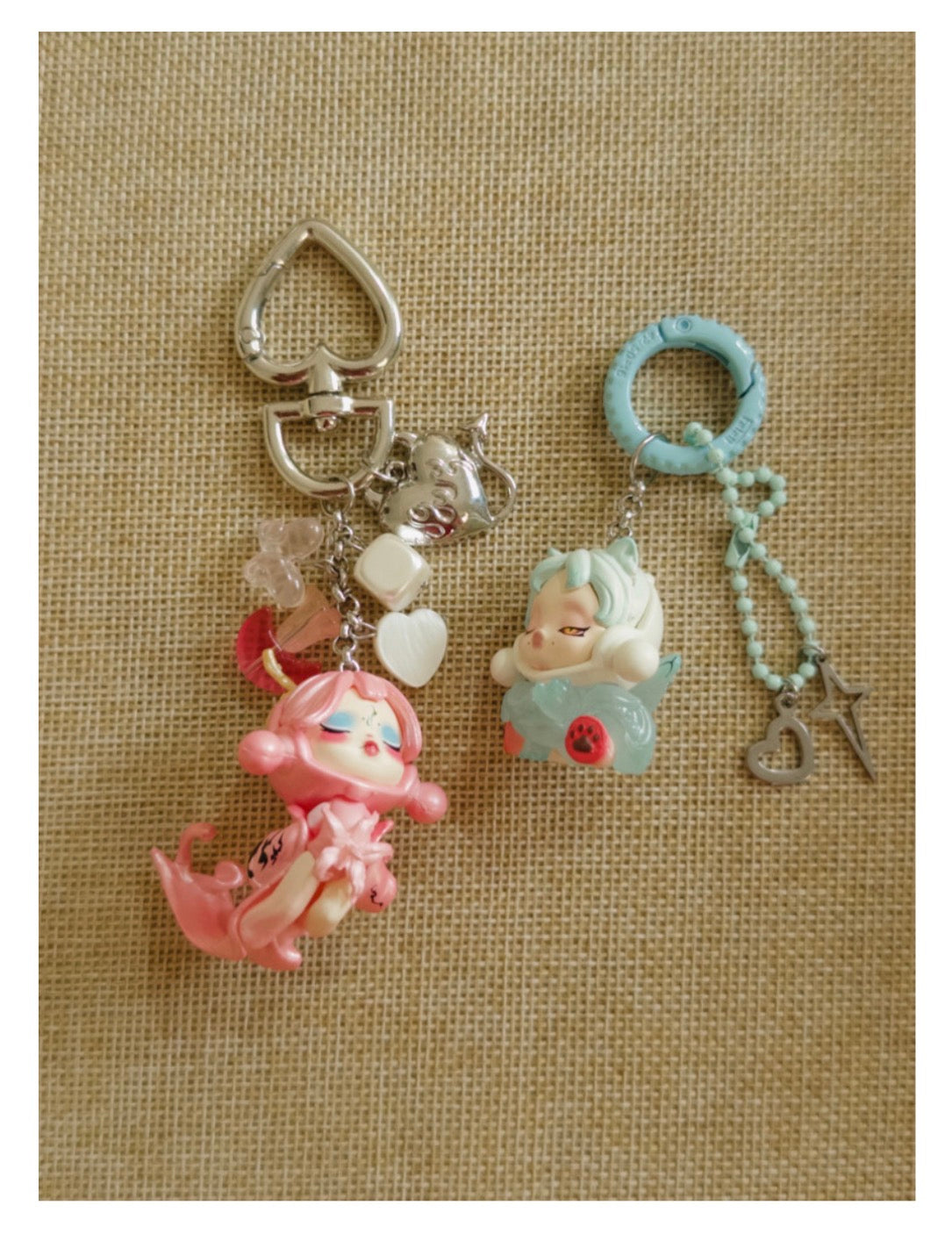 Skull doll keychain-3￼