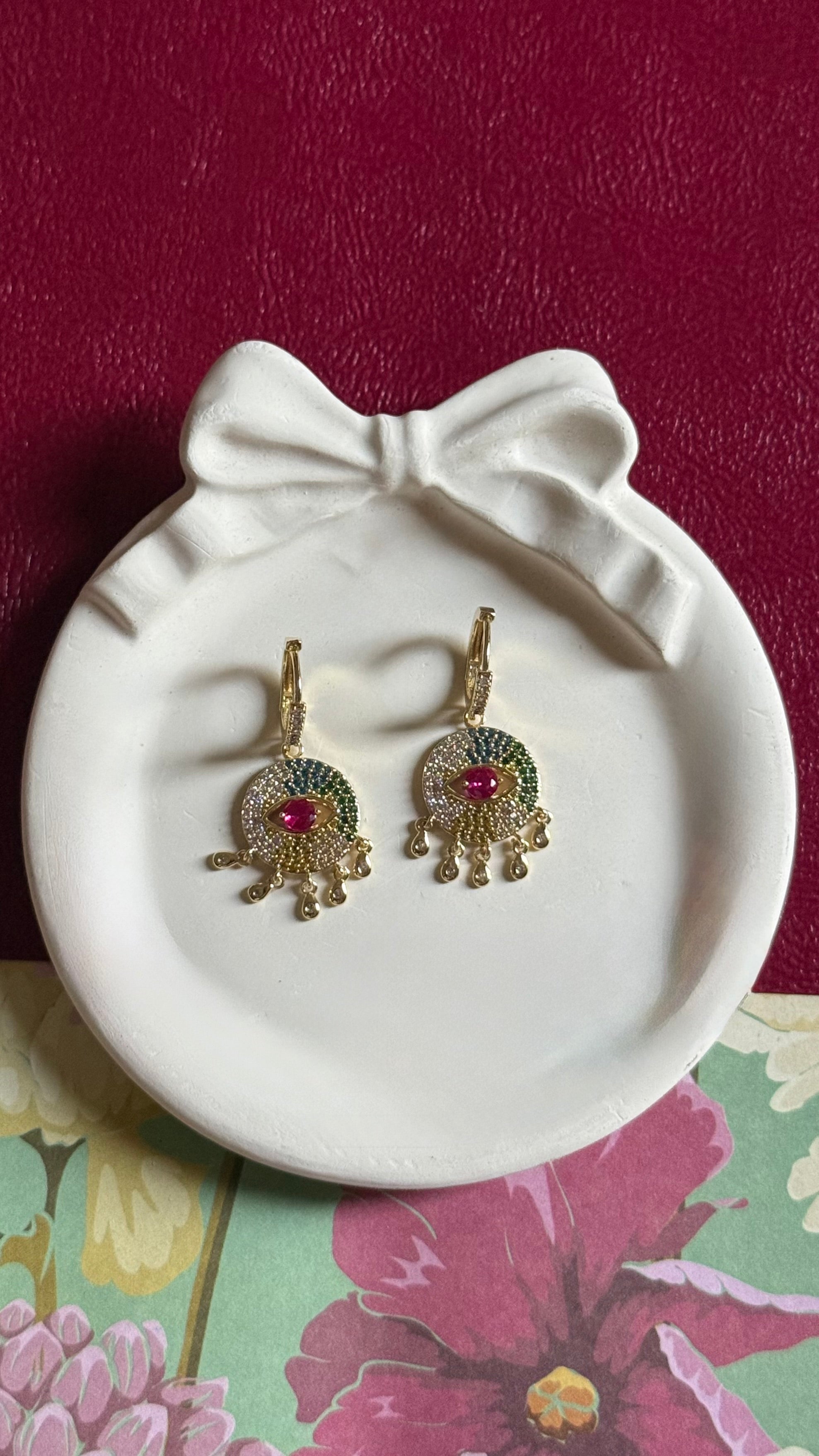 Evil eye danglers