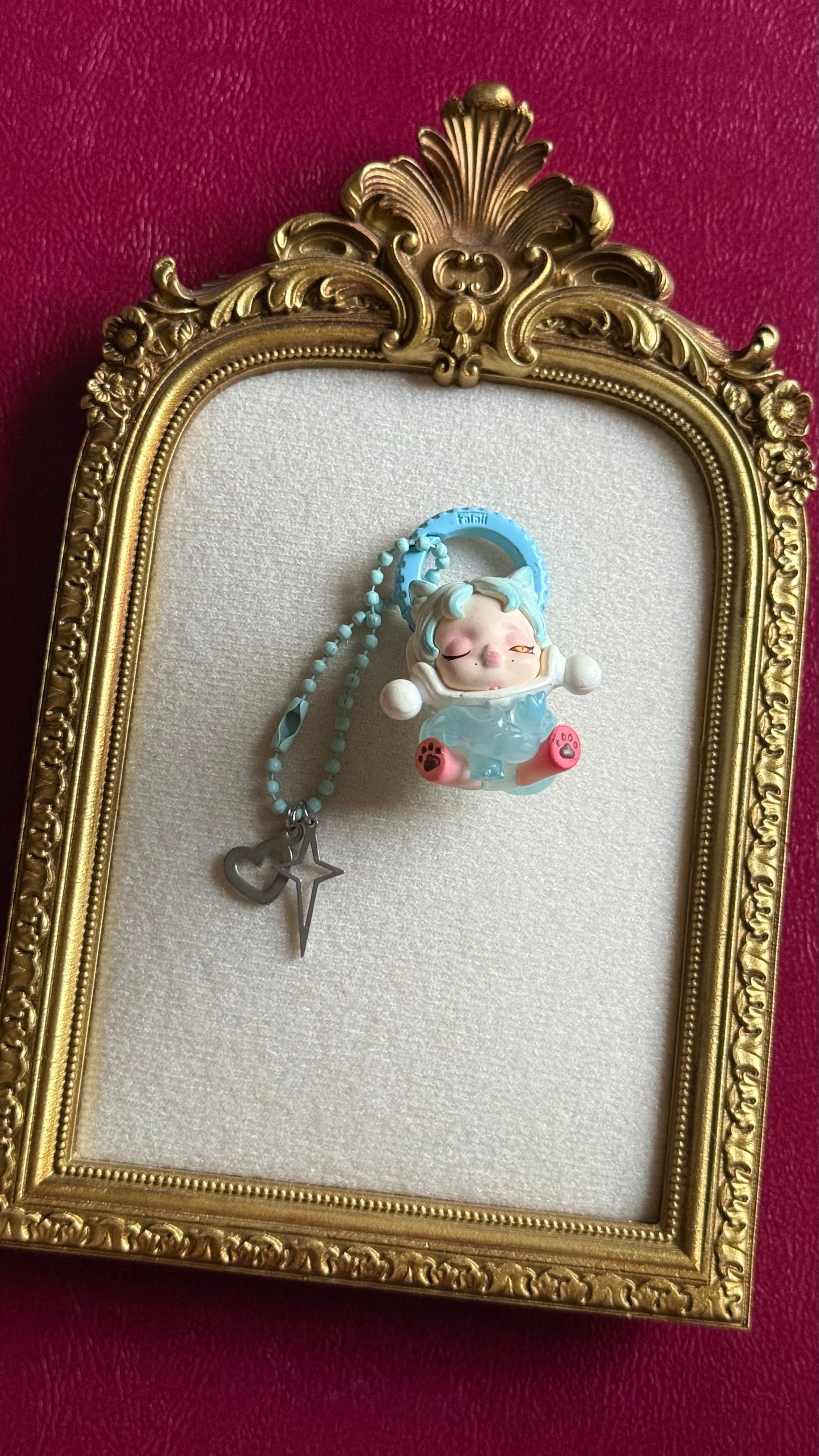 Skull doll keychain-3￼