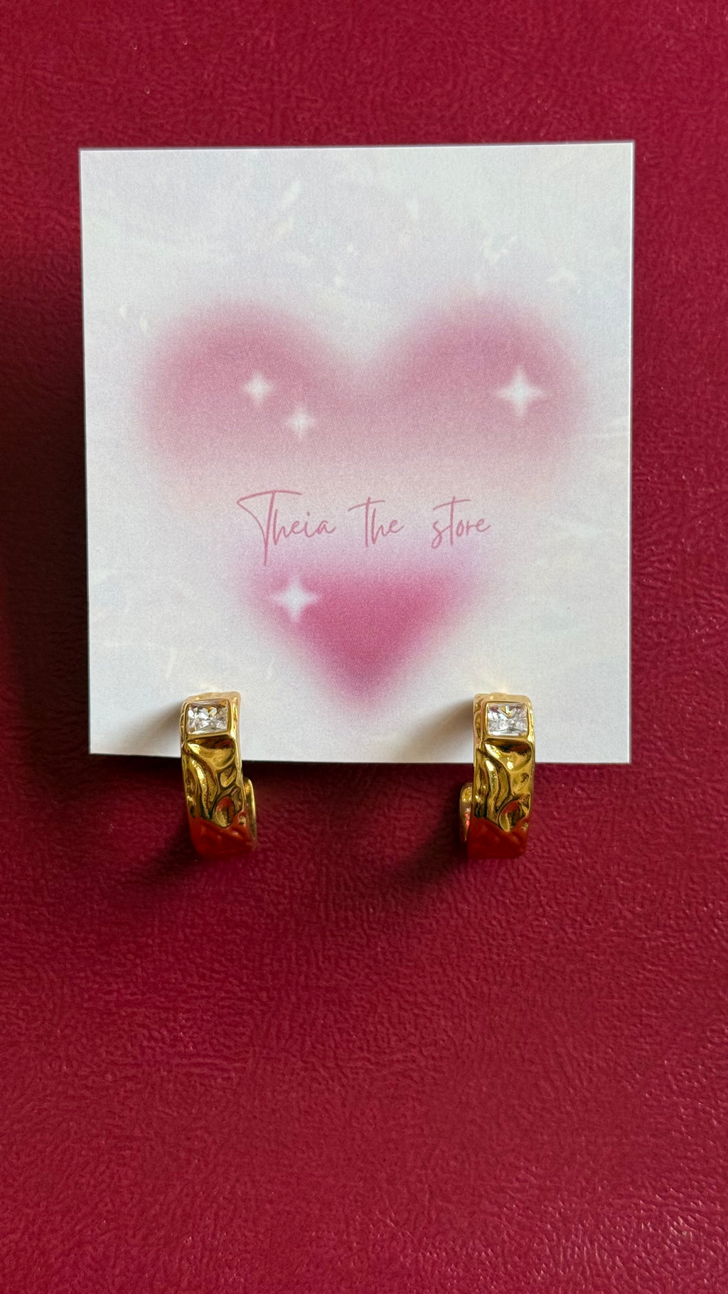 Single stone earrings
