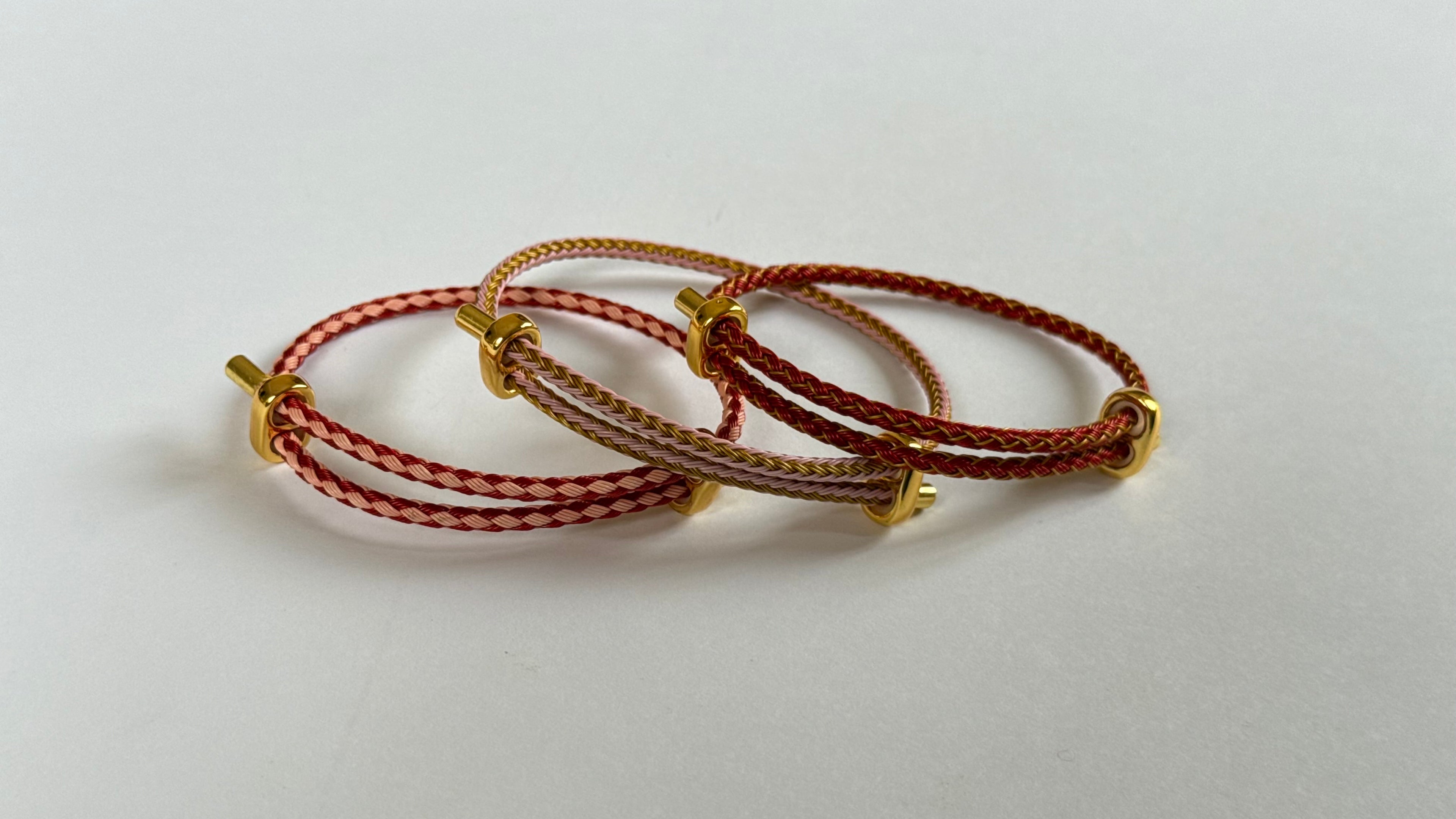 Fannah bracelet (pink & red)