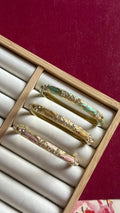 Lotus studded bangles