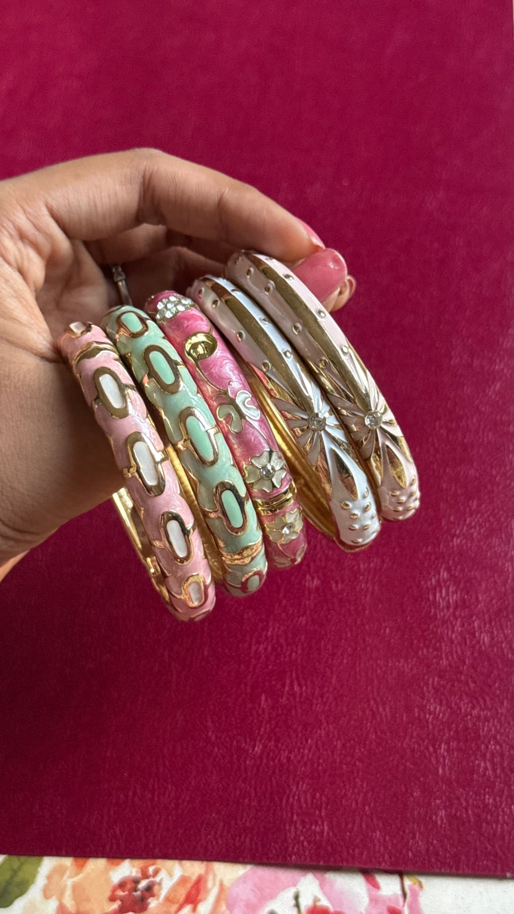 More enamel bangles