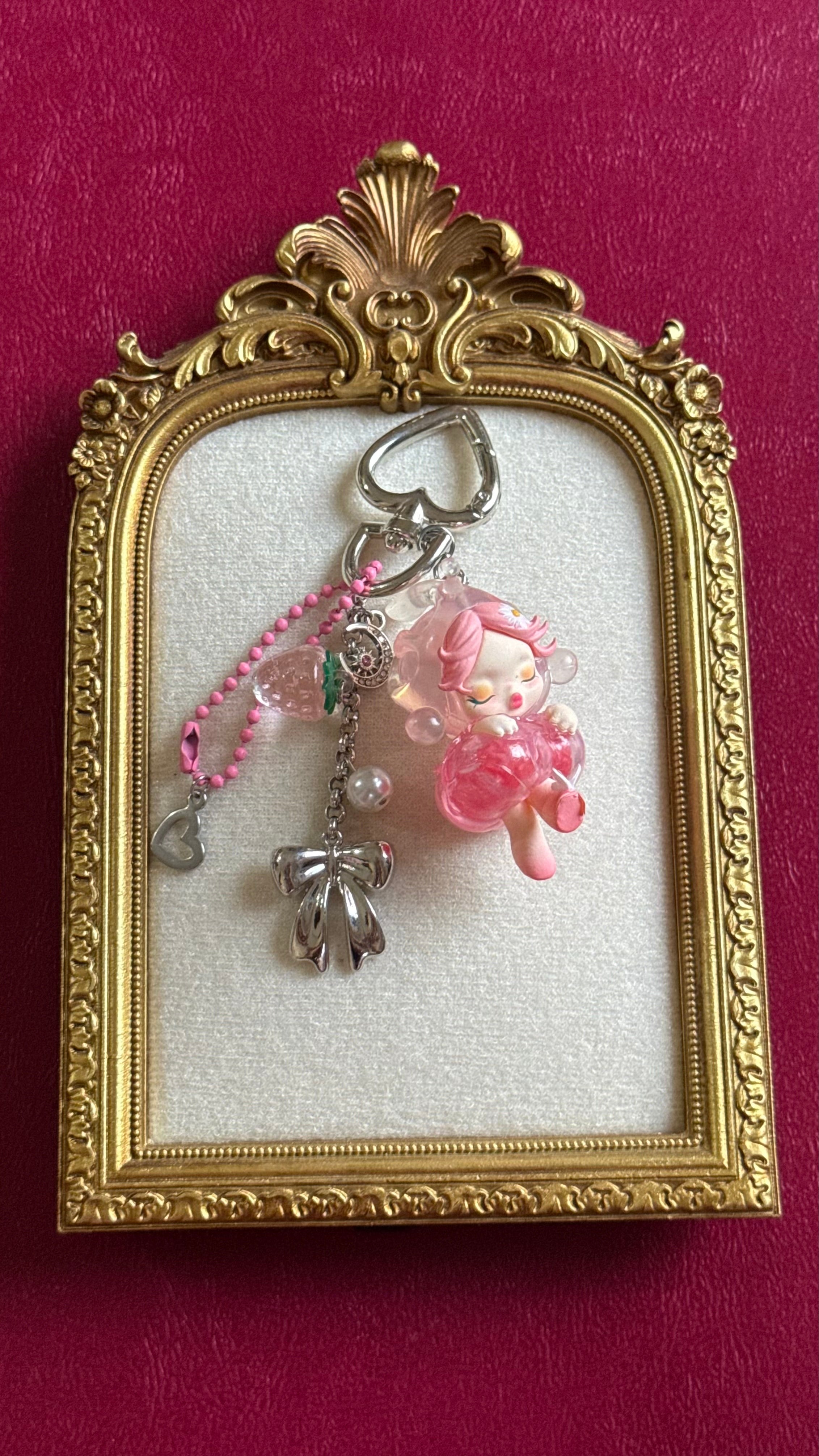 Skull doll keychain-￼5