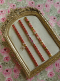 Pink theme Italian bracelet