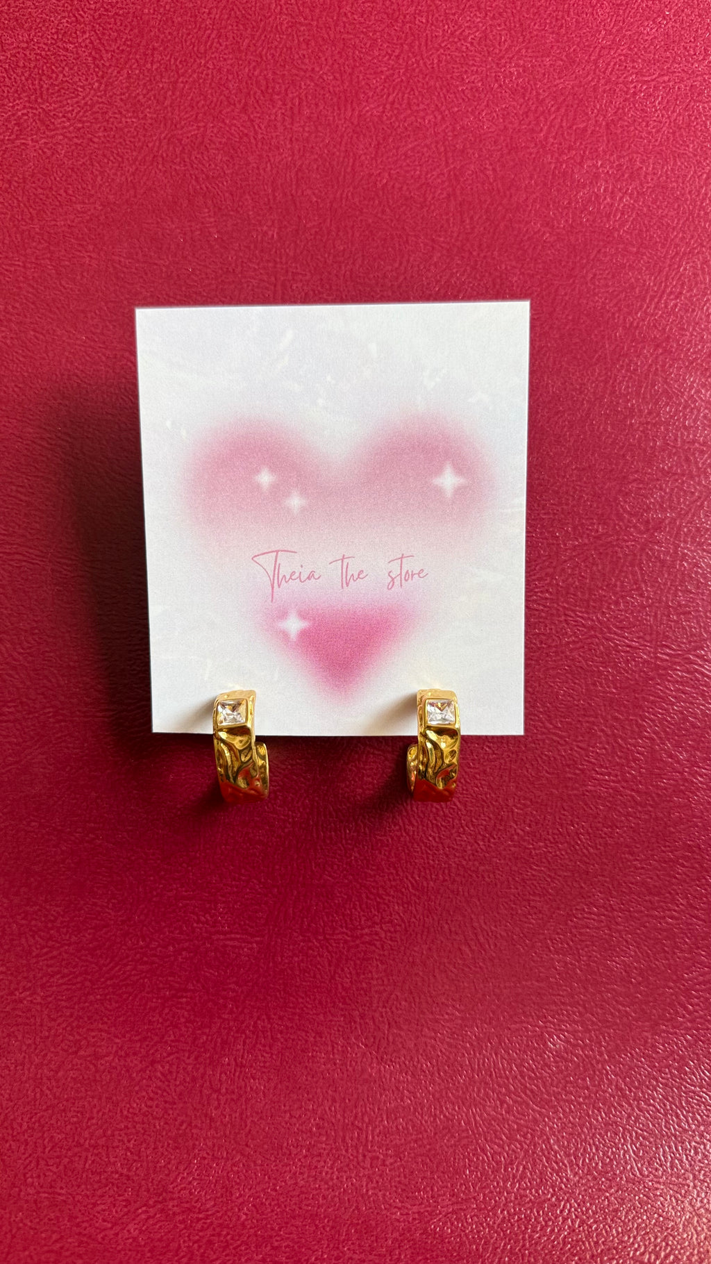 Single stone earrings
