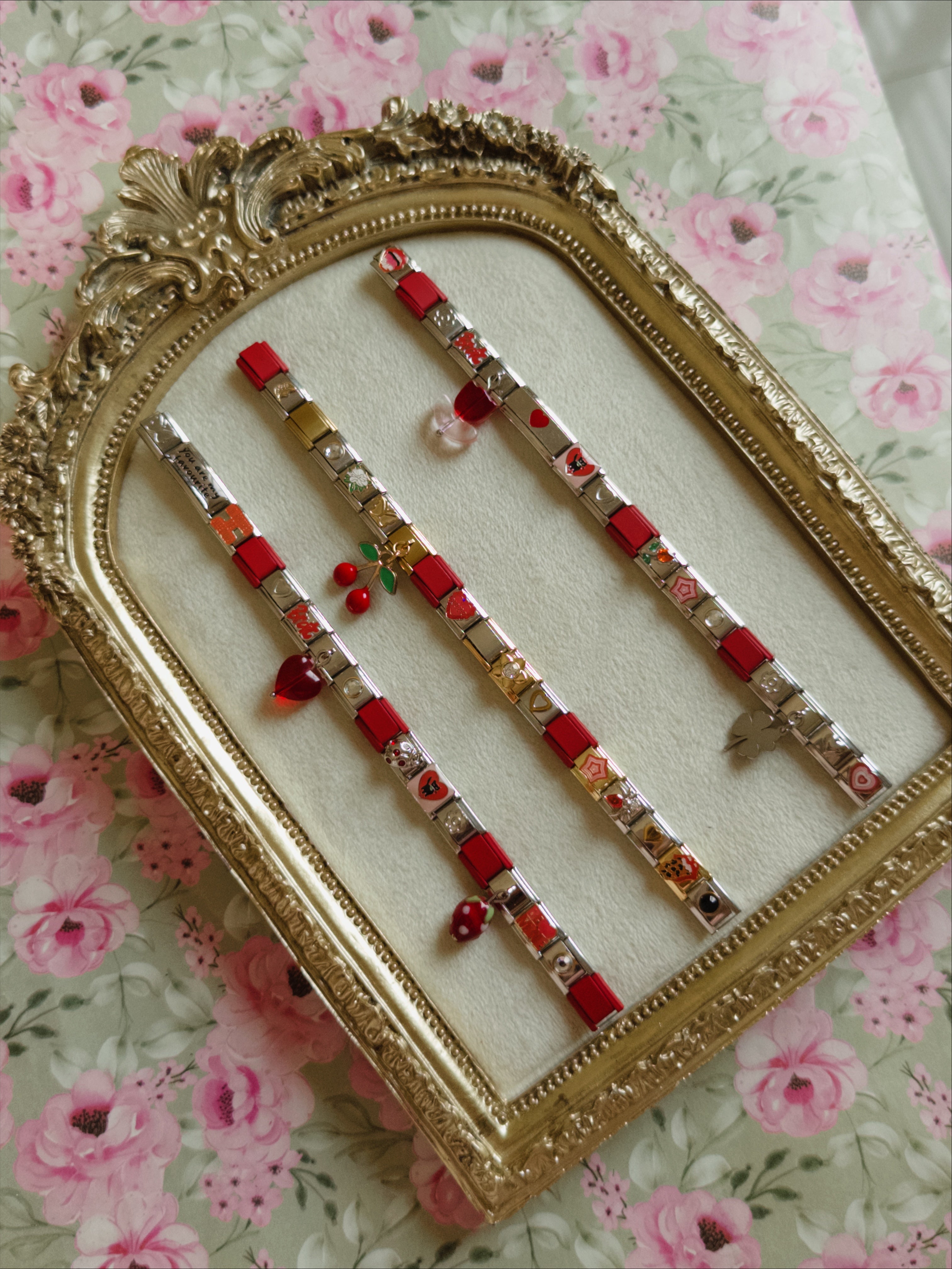 Red theme bracelet