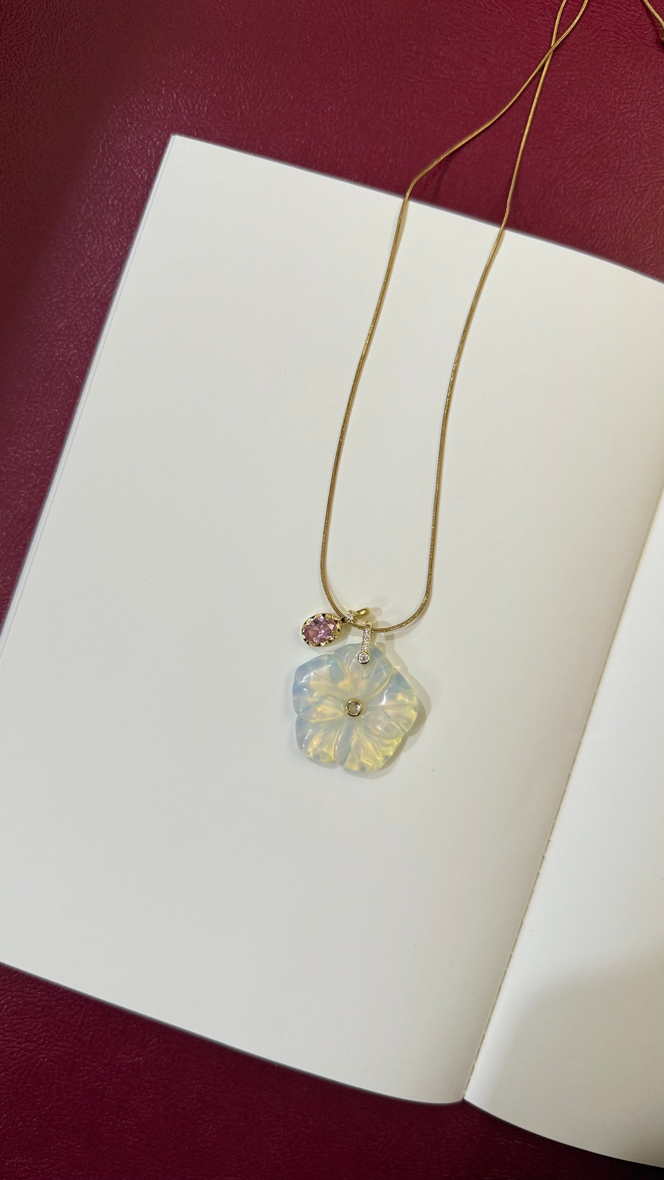 Crystal flower chain