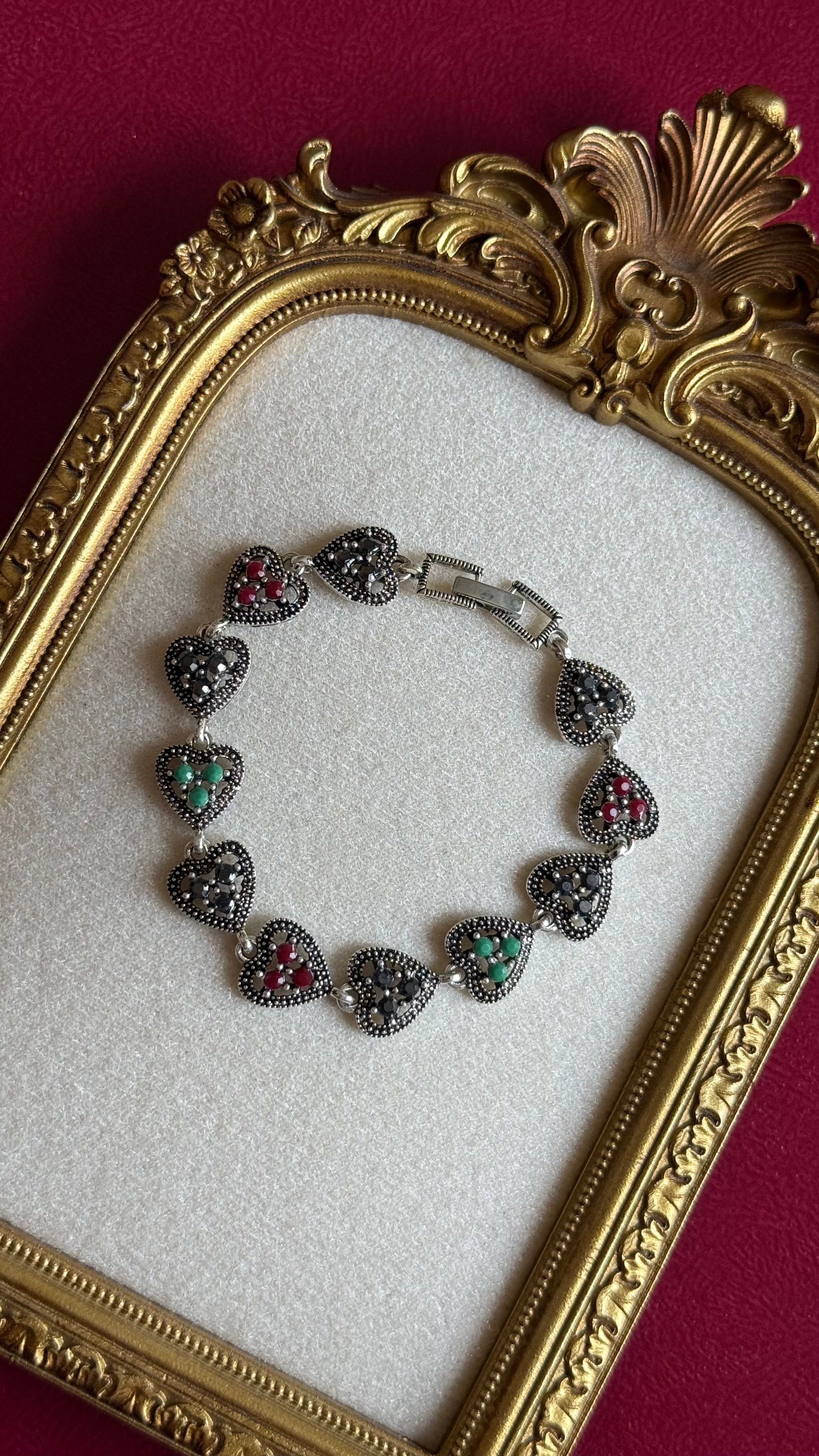 Vintage heart bracelet