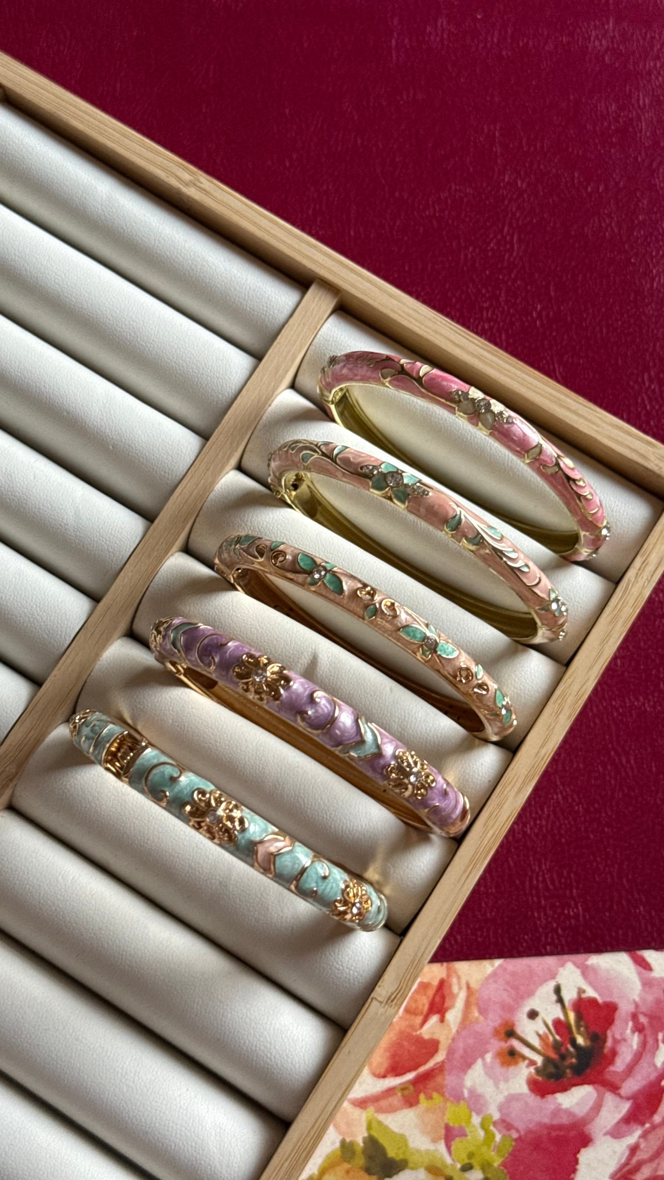 Floral bangles