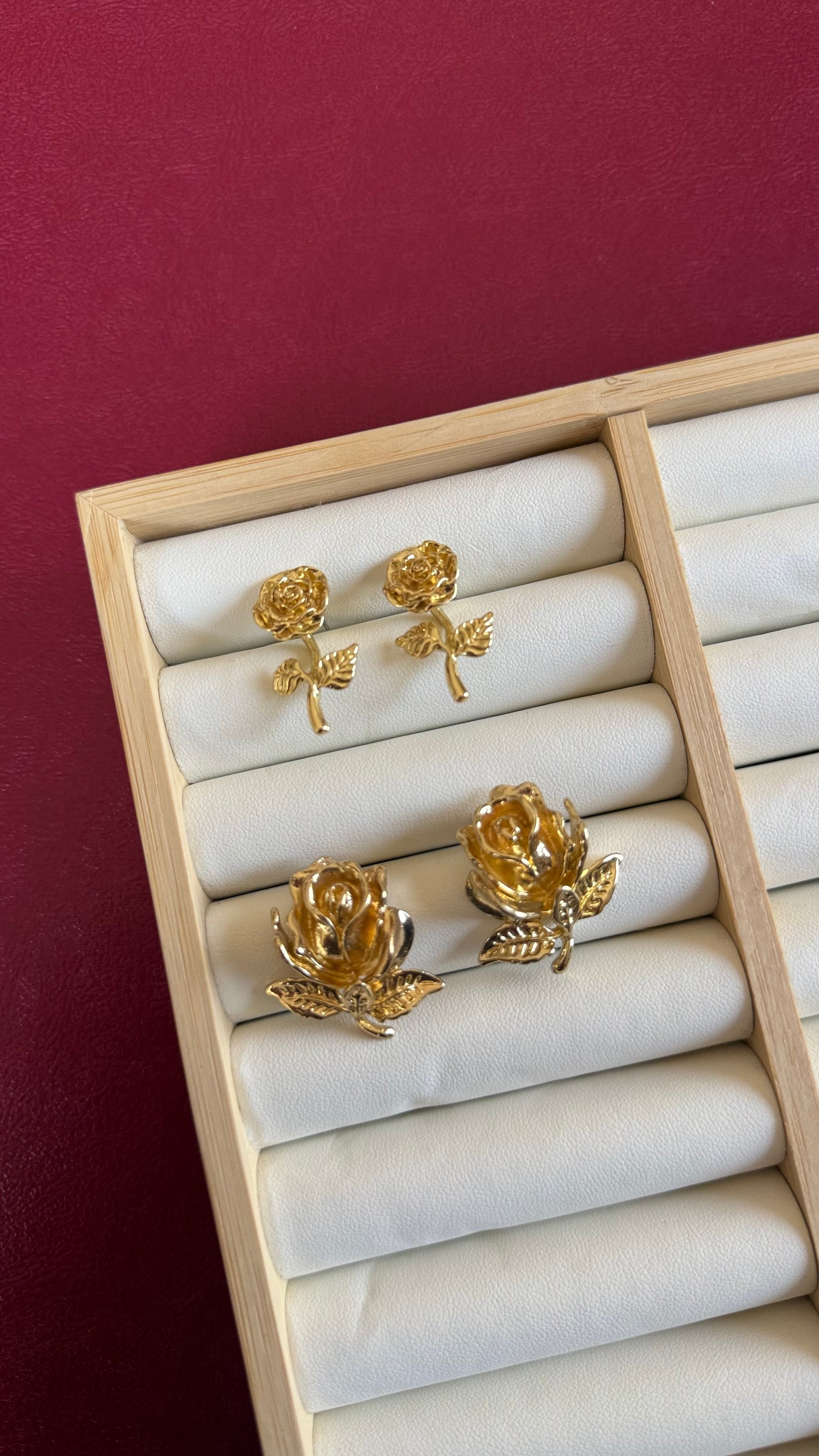 Rose earrings