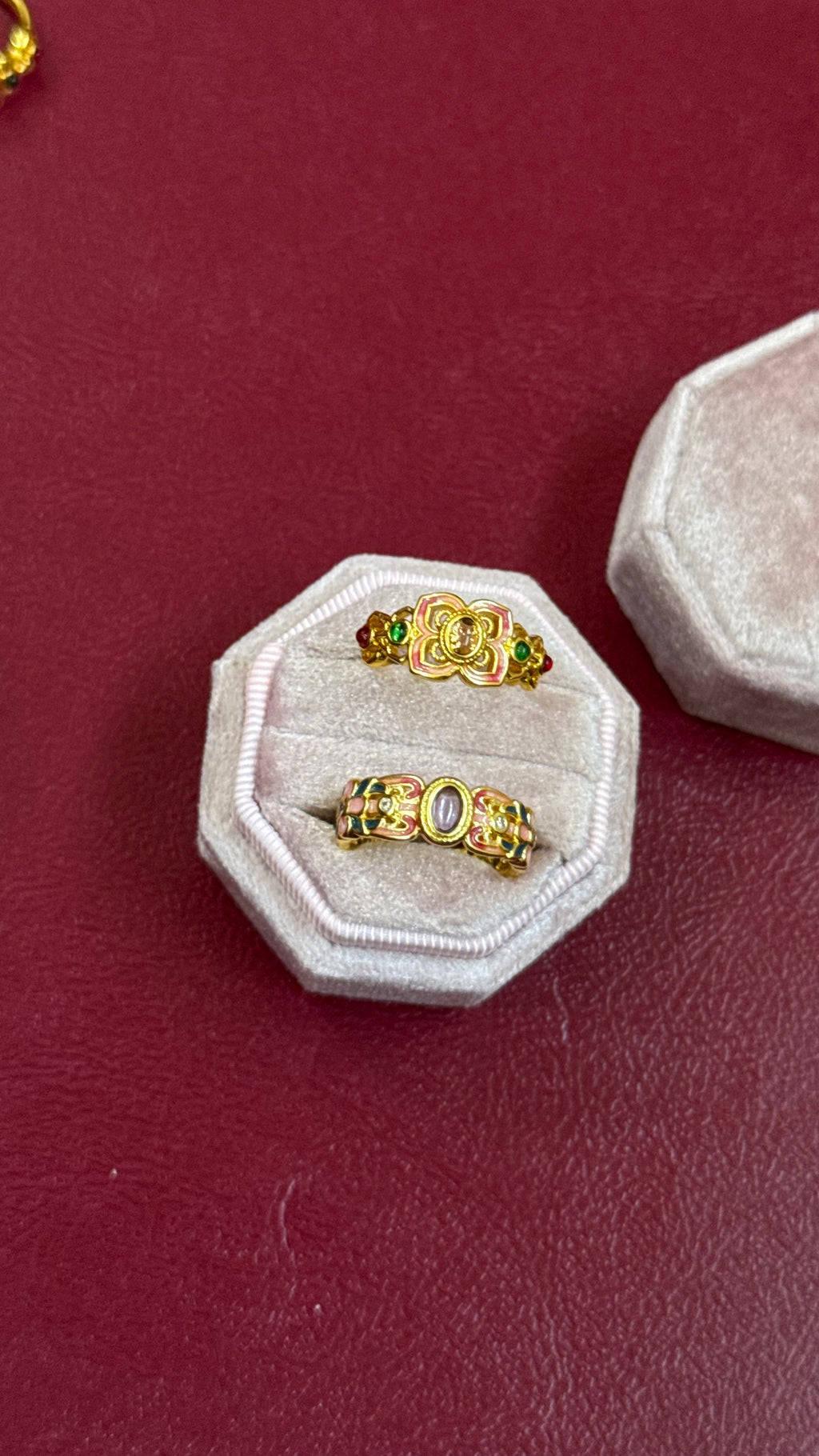Vintage enamel ring