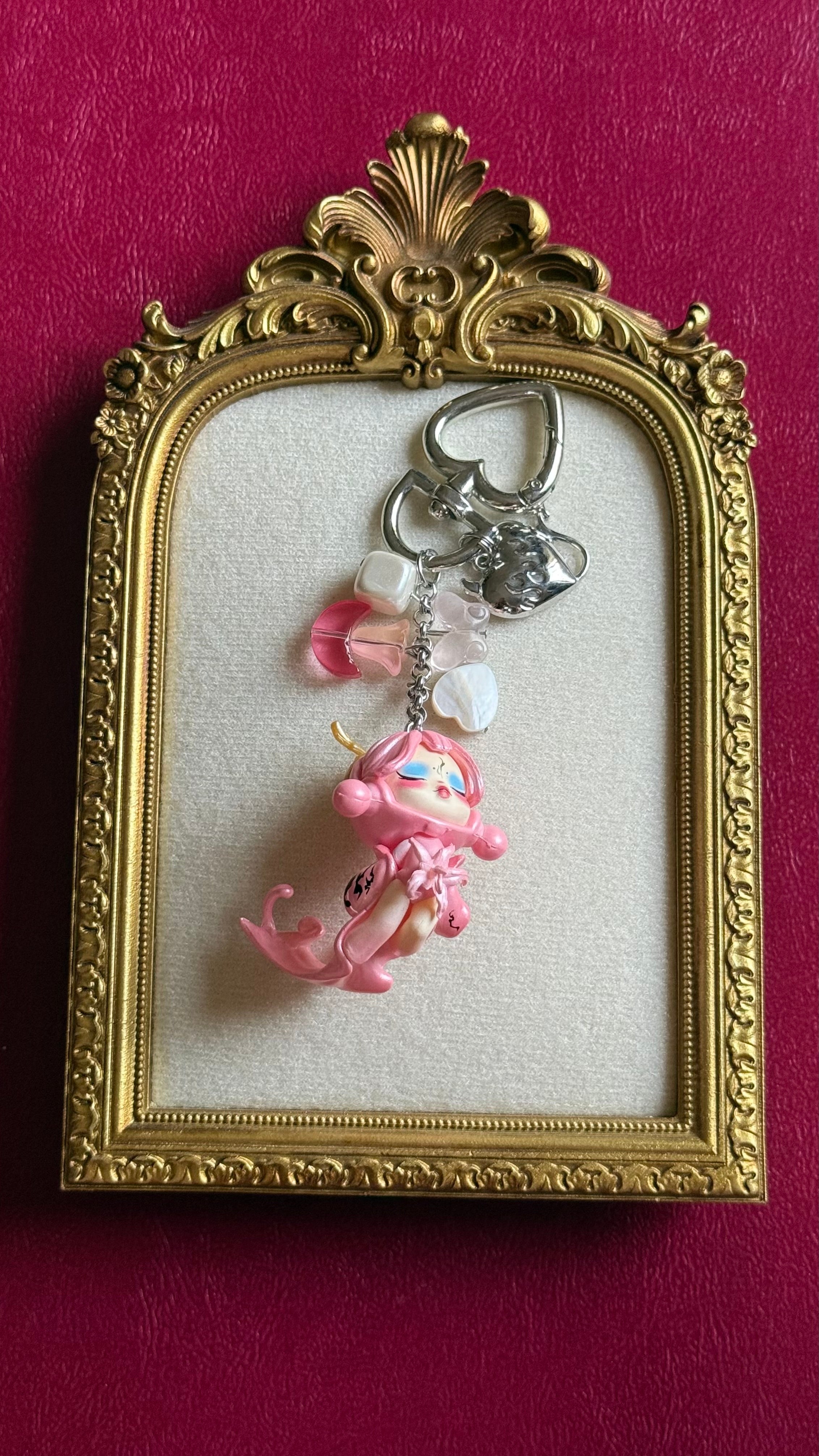 Skull doll keychain-3￼