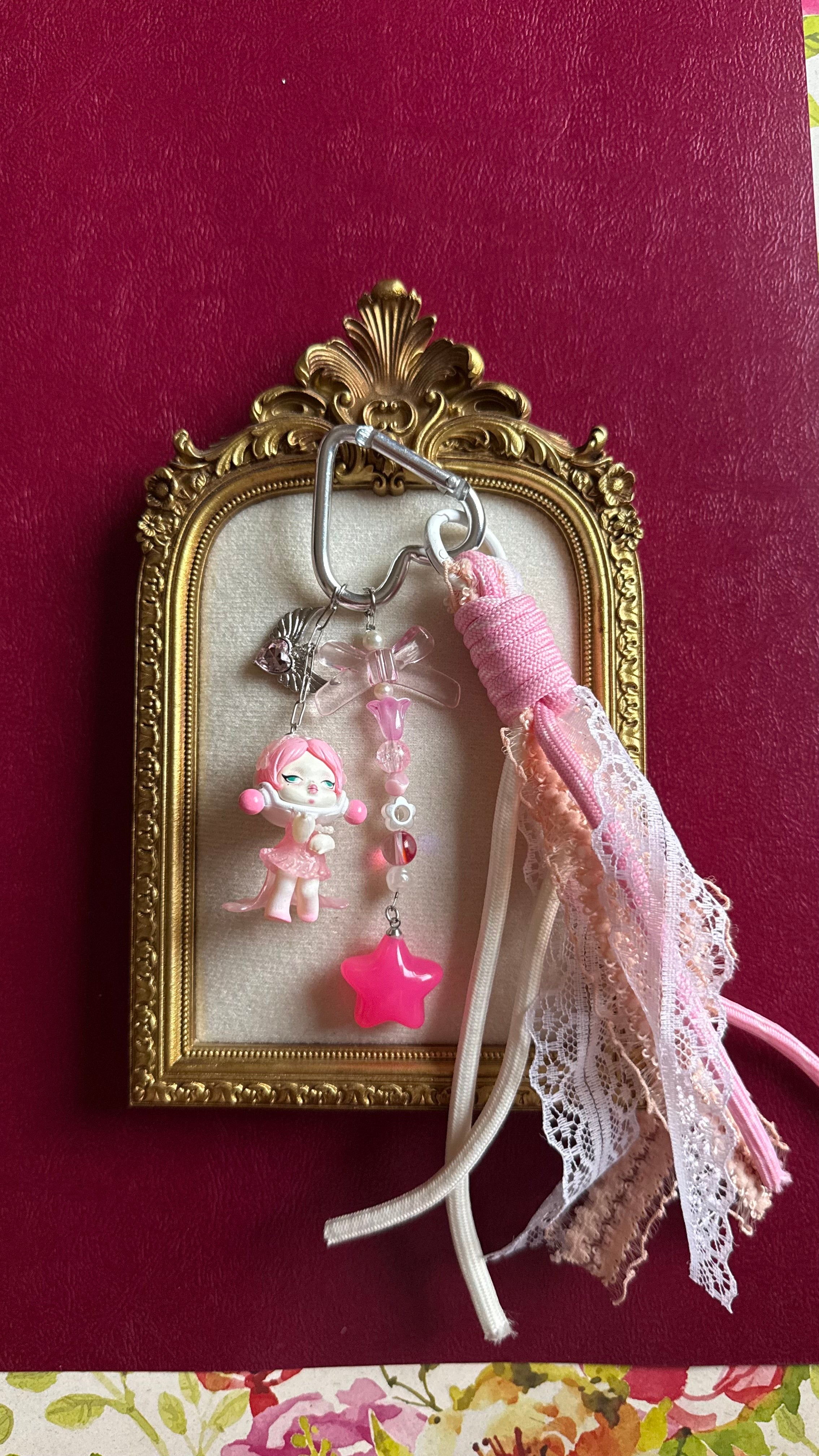 Skull doll keychain-4