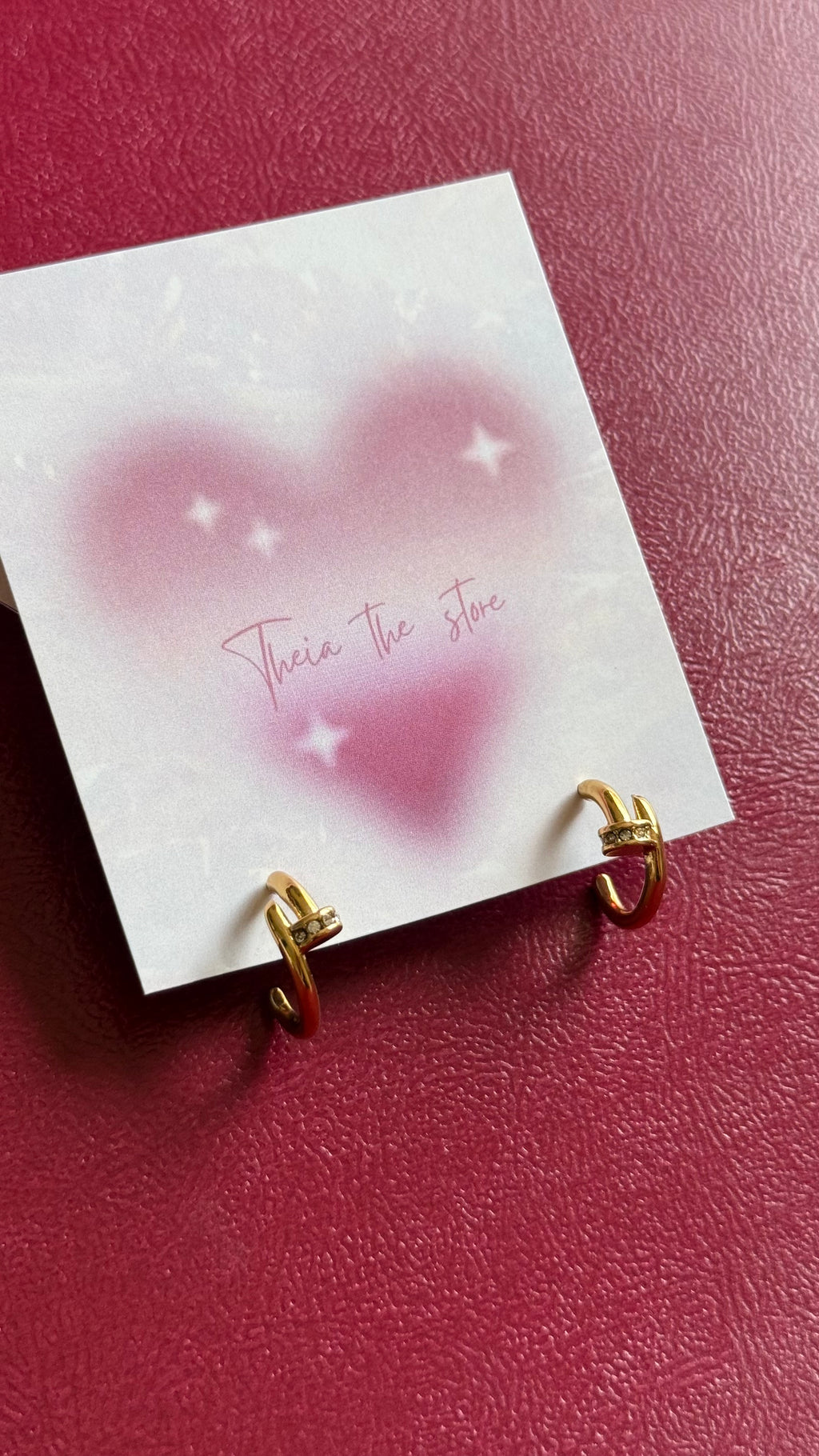 Nail earrings