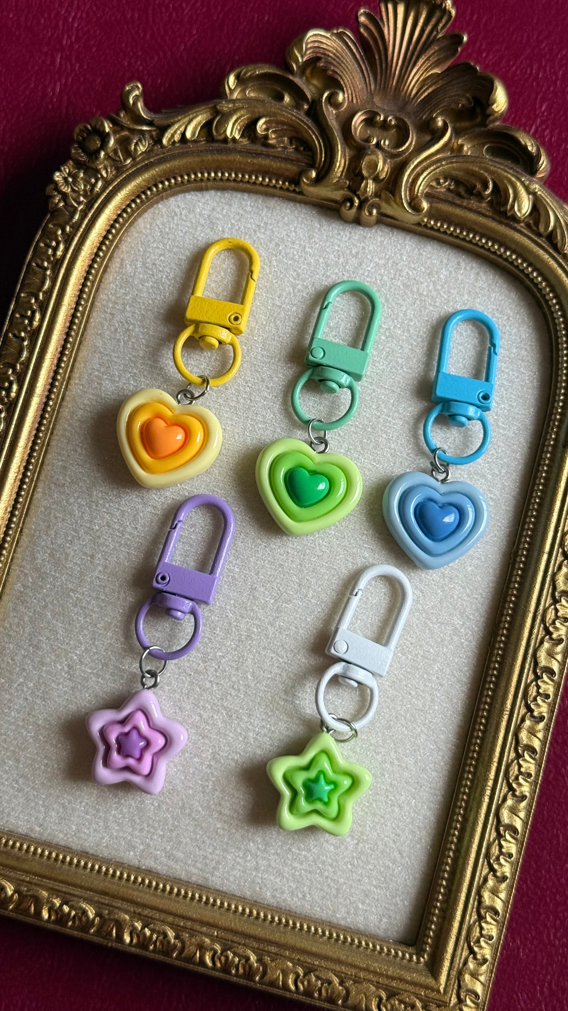 Heart-Star keychain