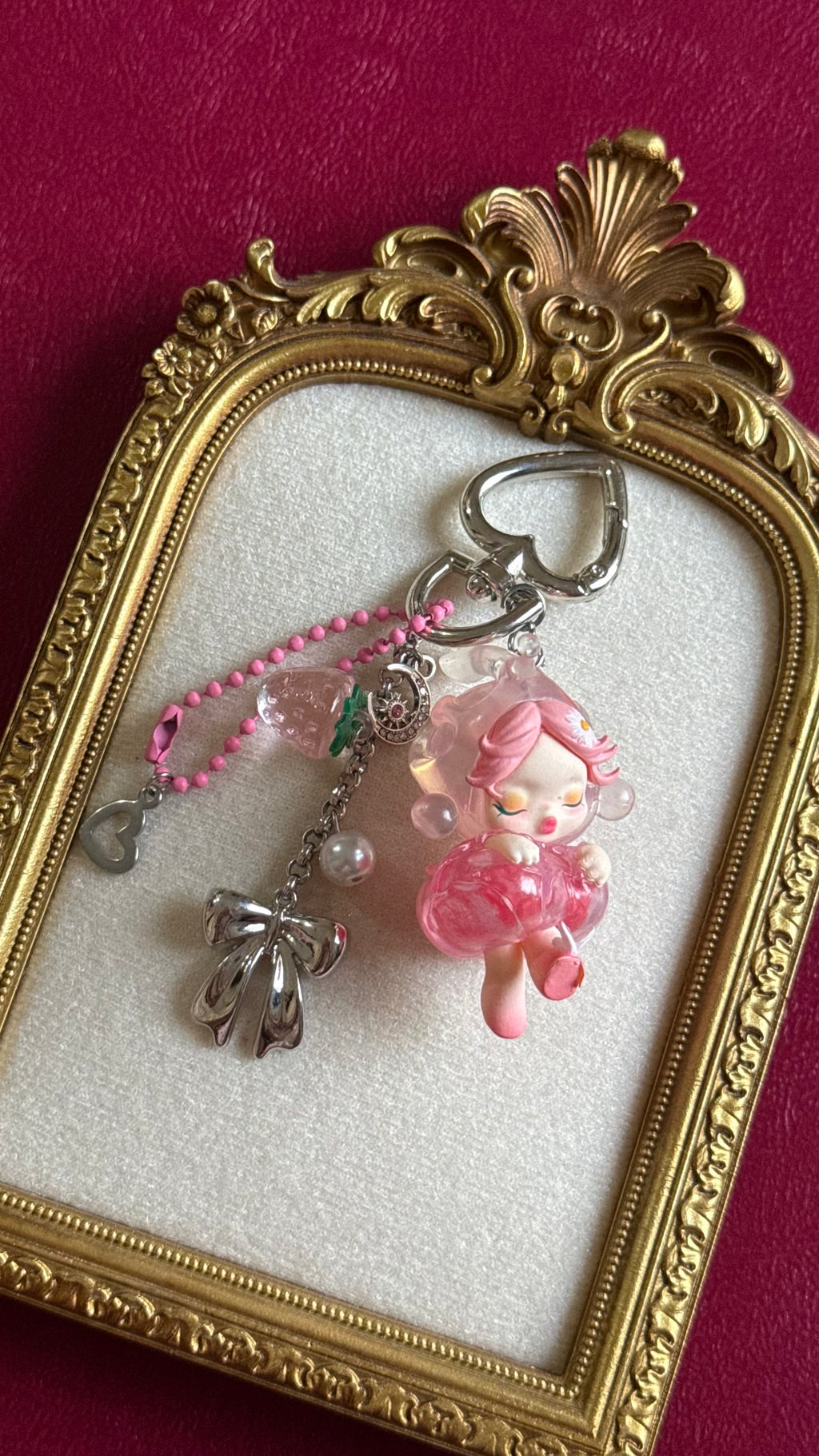 Skull doll keychain-￼5