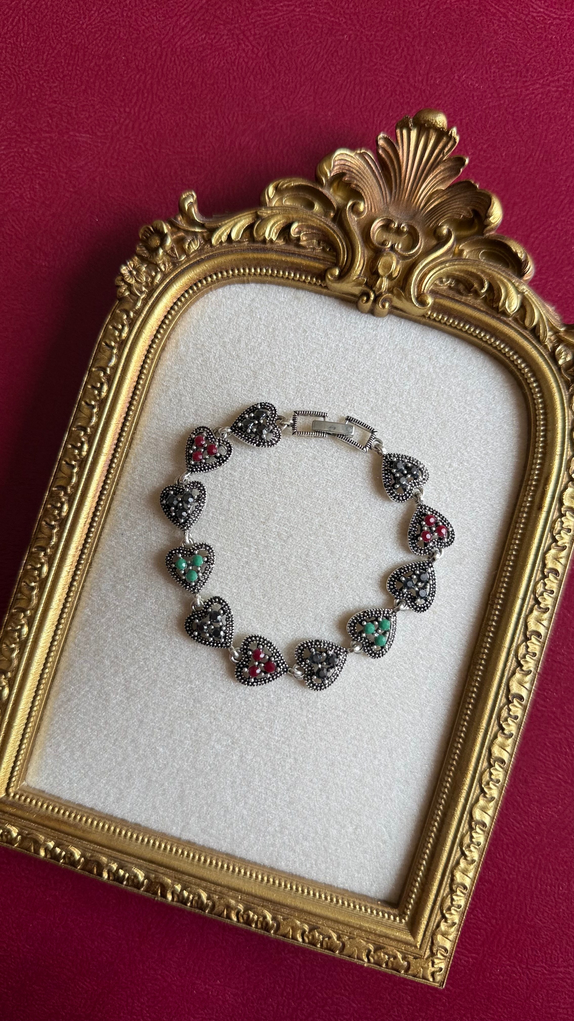Vintage heart bracelet