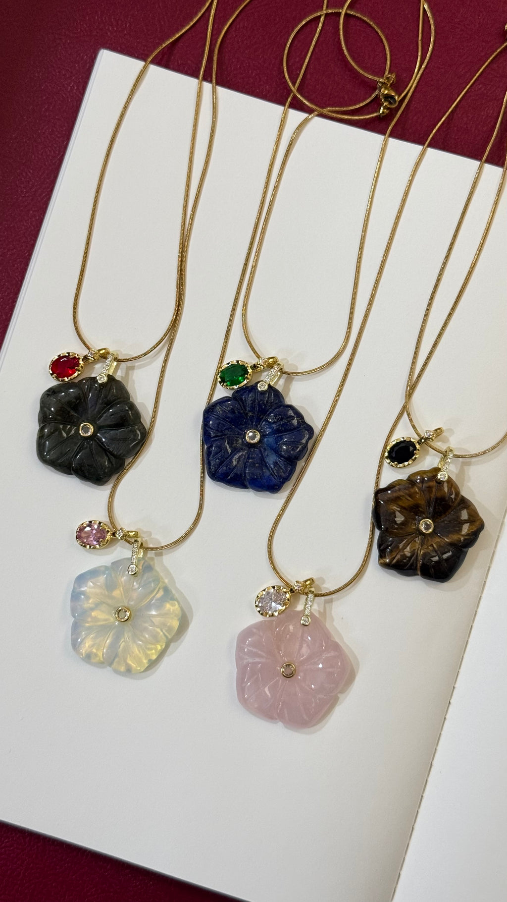 Crystal flower chain