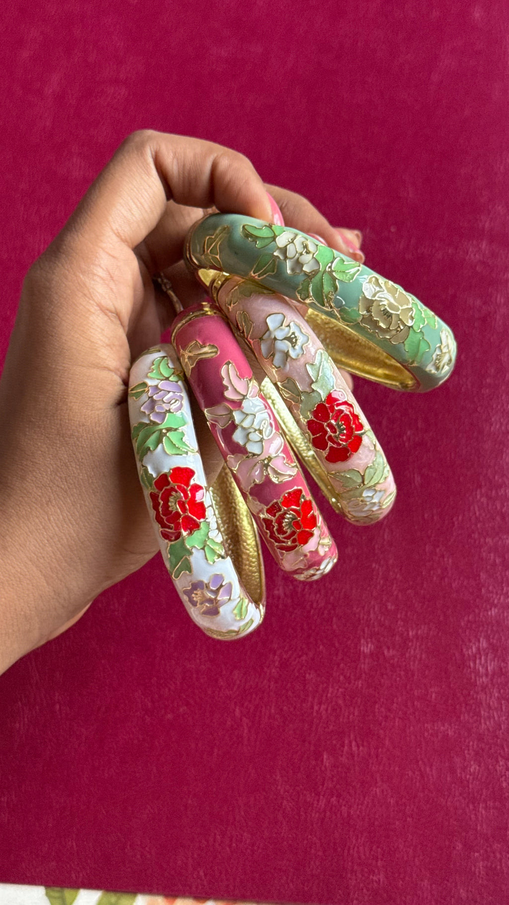 Floral bangles