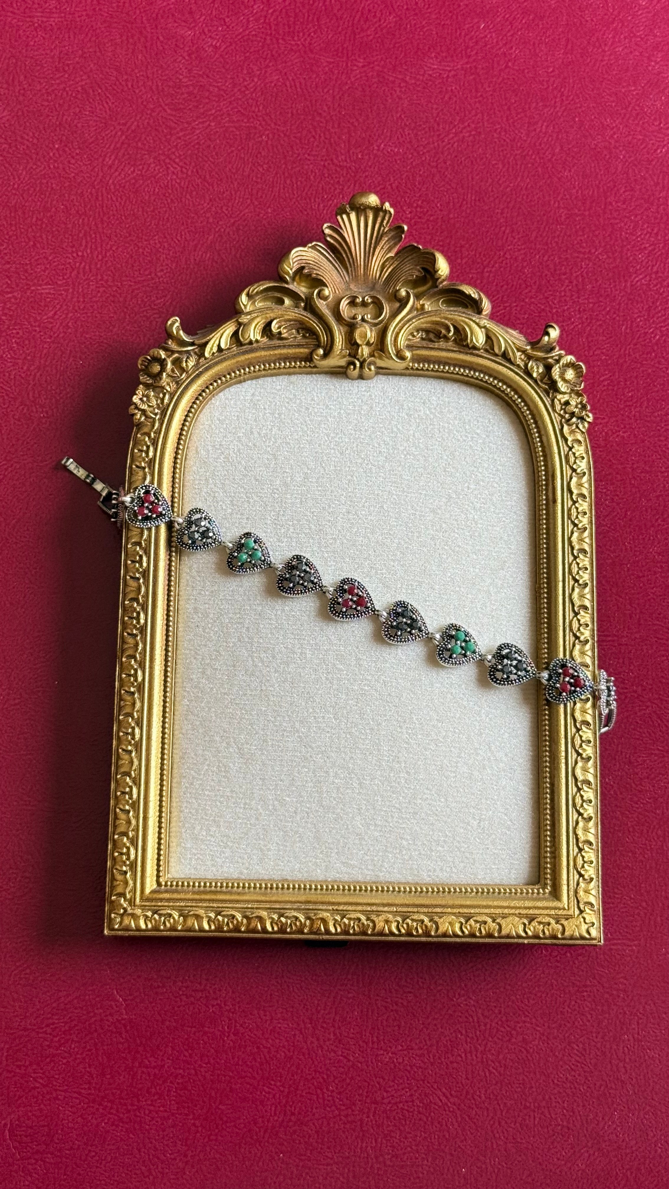 Vintage heart bracelet