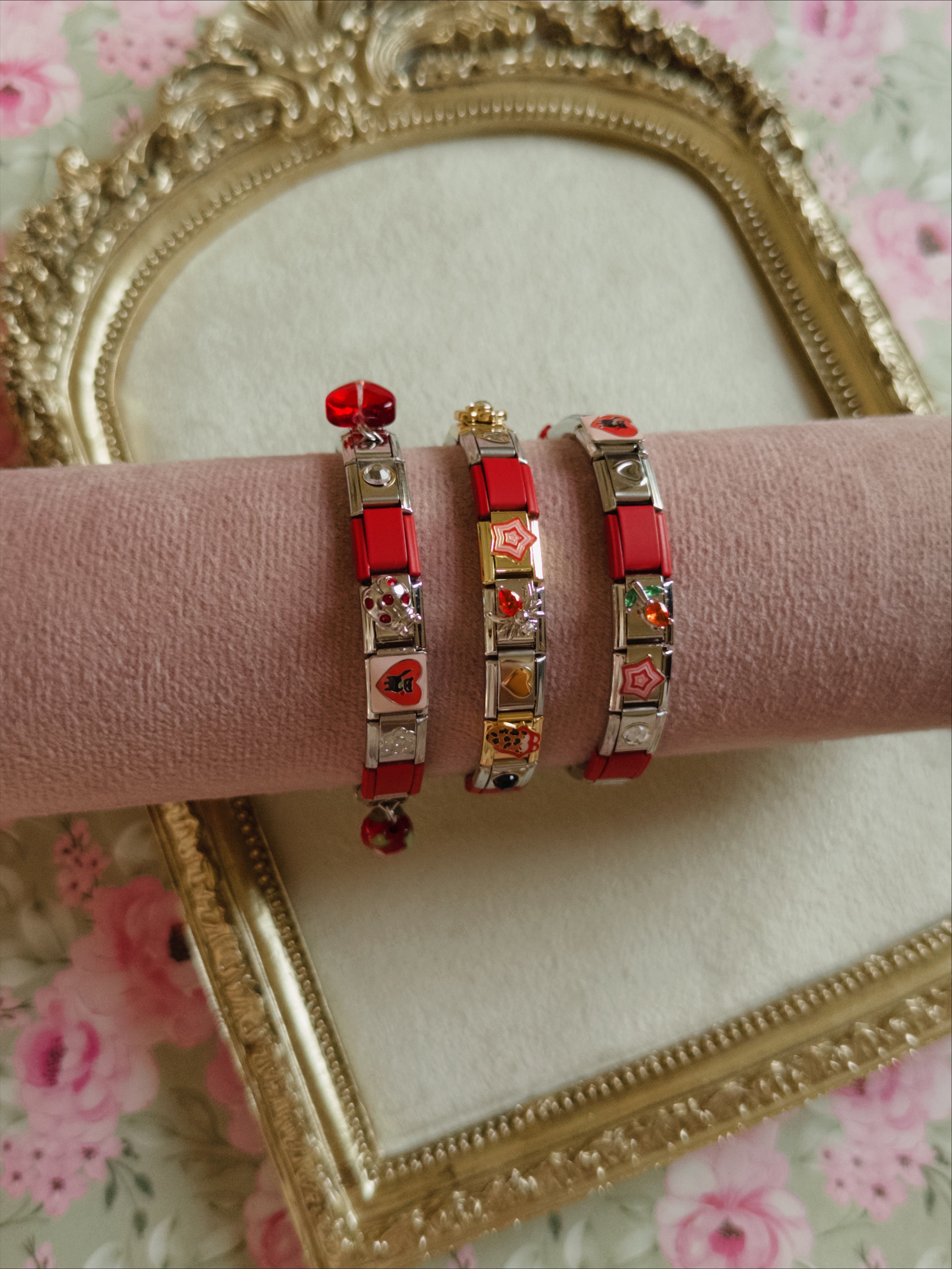 Red theme bracelet