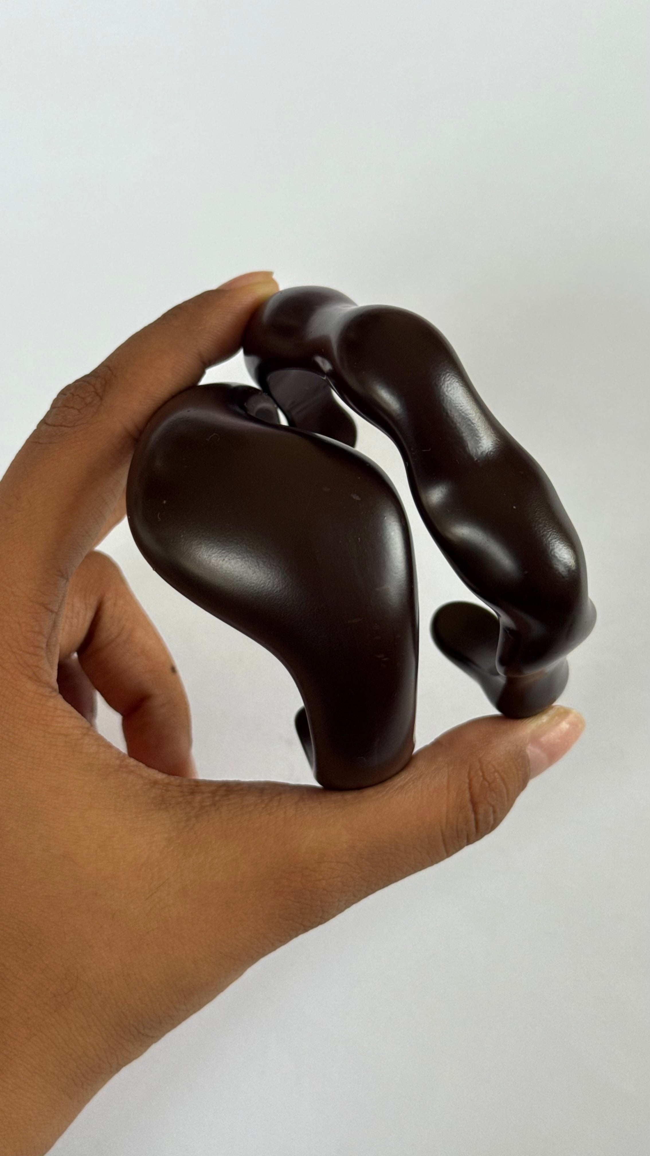 Dark brown matte resin Bangle