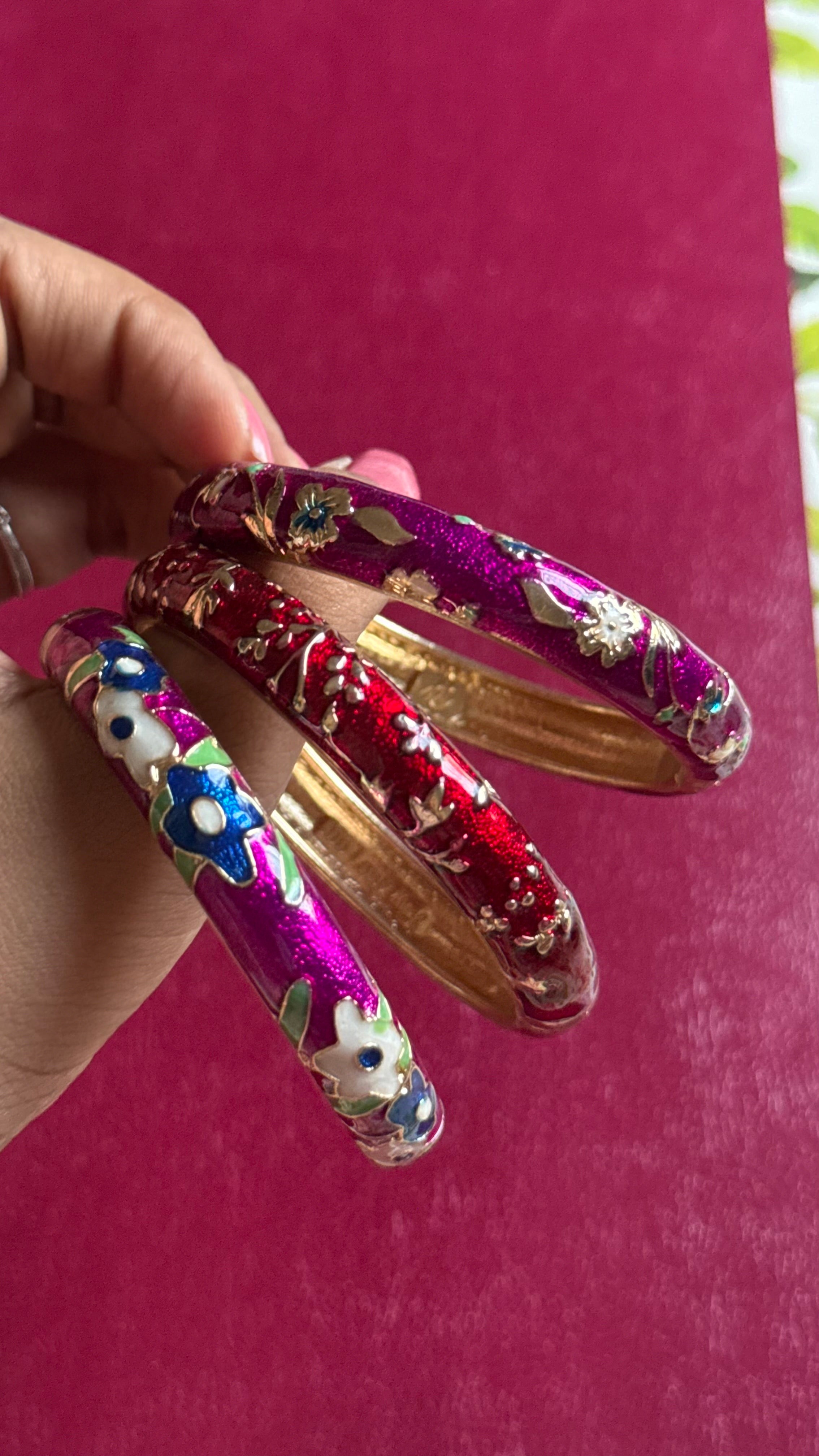 More enamel bangles