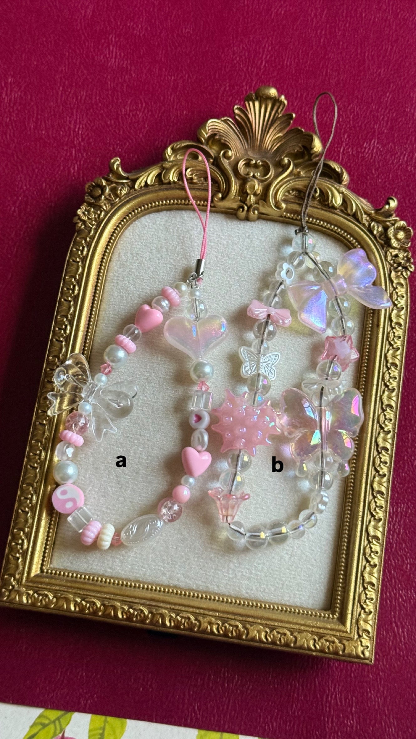 Pink phonecharm
