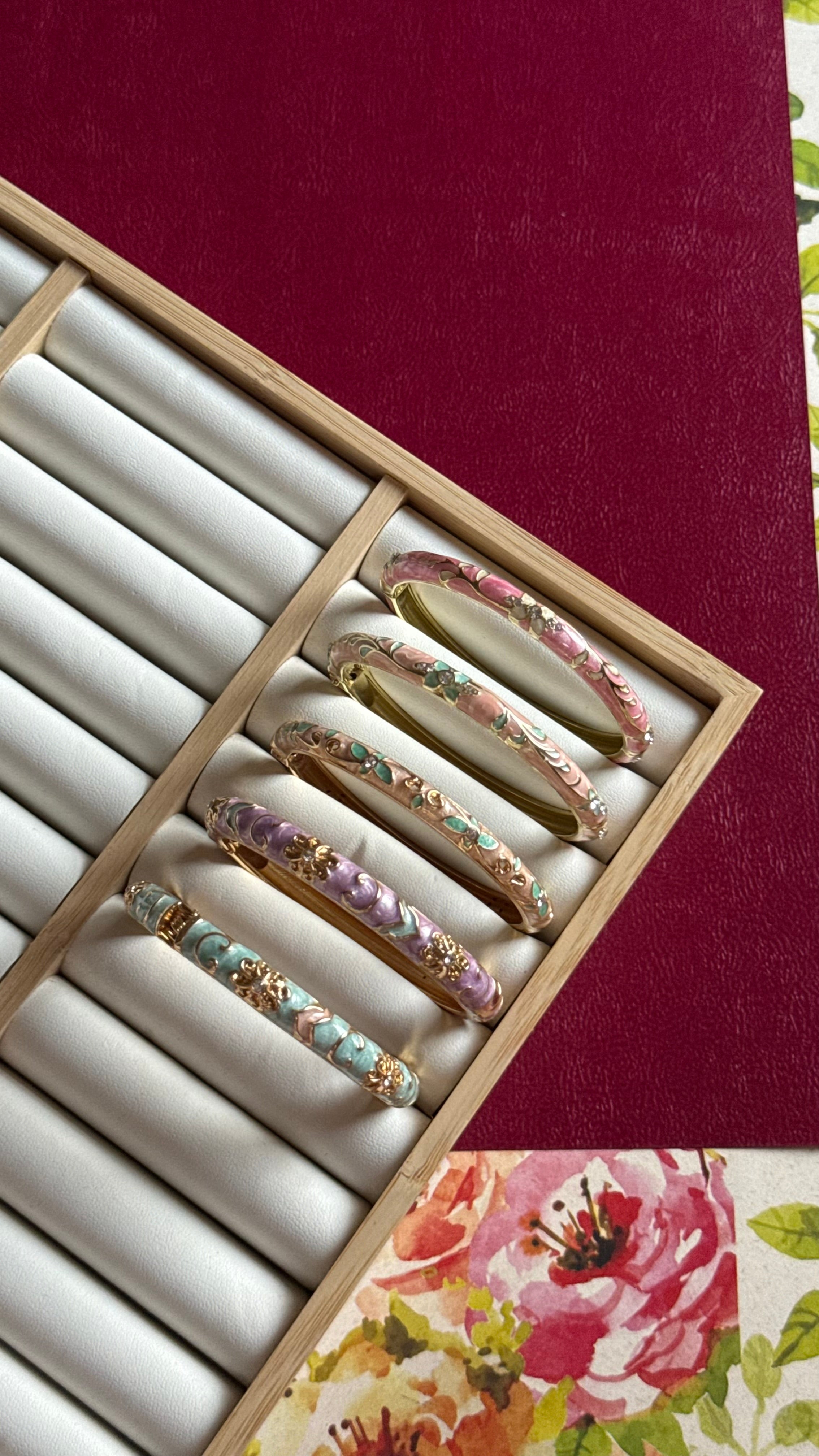 Floral bangles