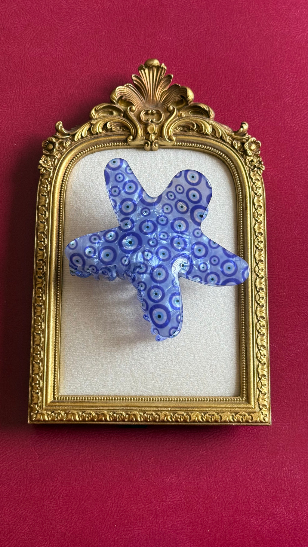 Evil eye claw clip