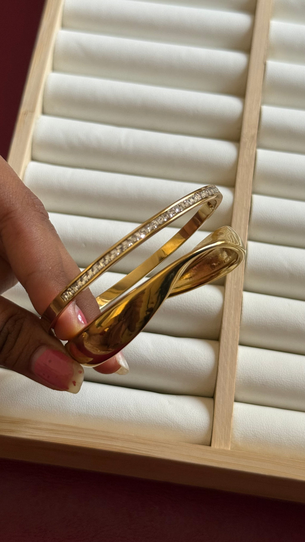 Golden -studded bracelet