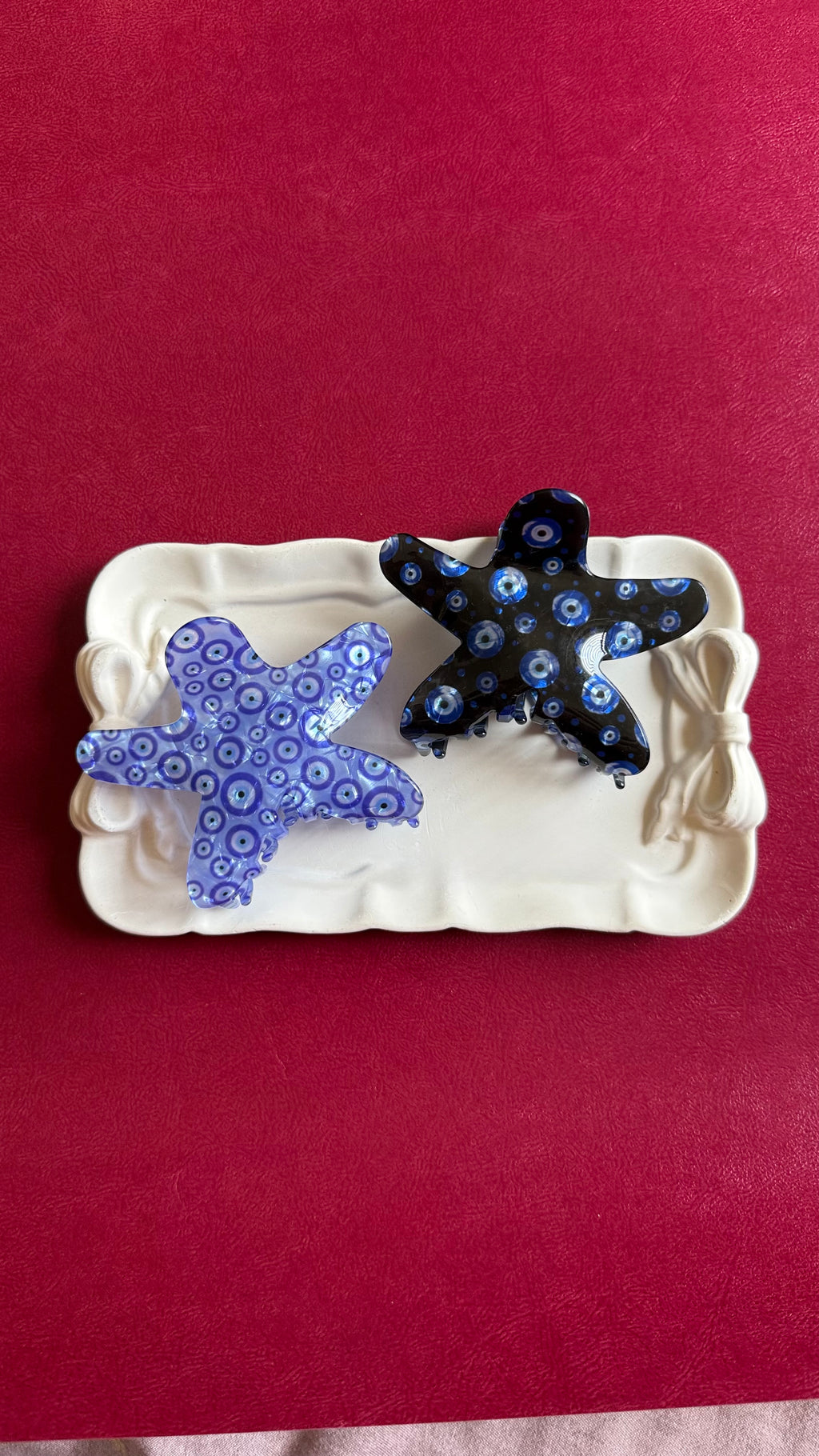 Evil eye claw clip