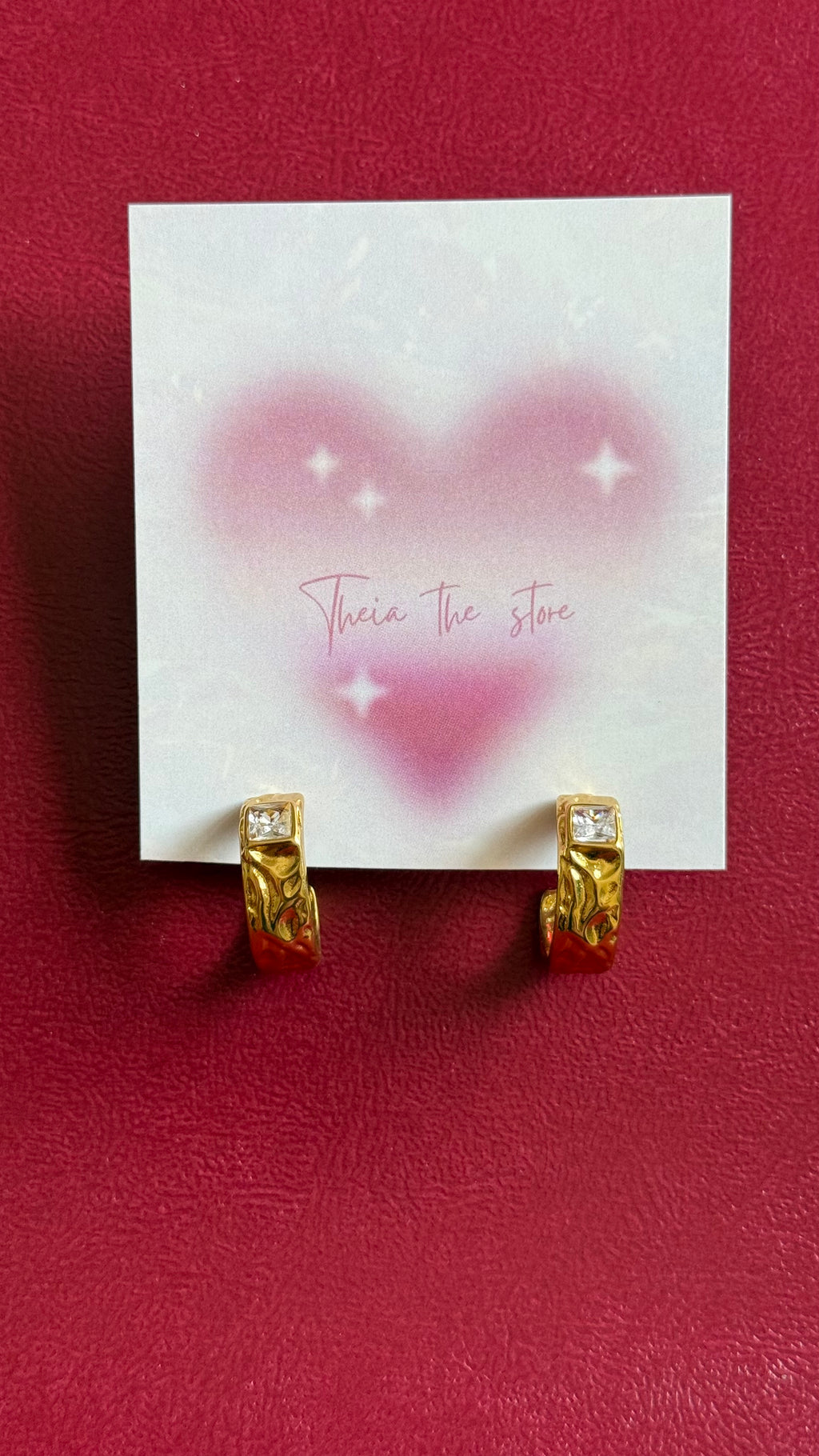Single stone earrings