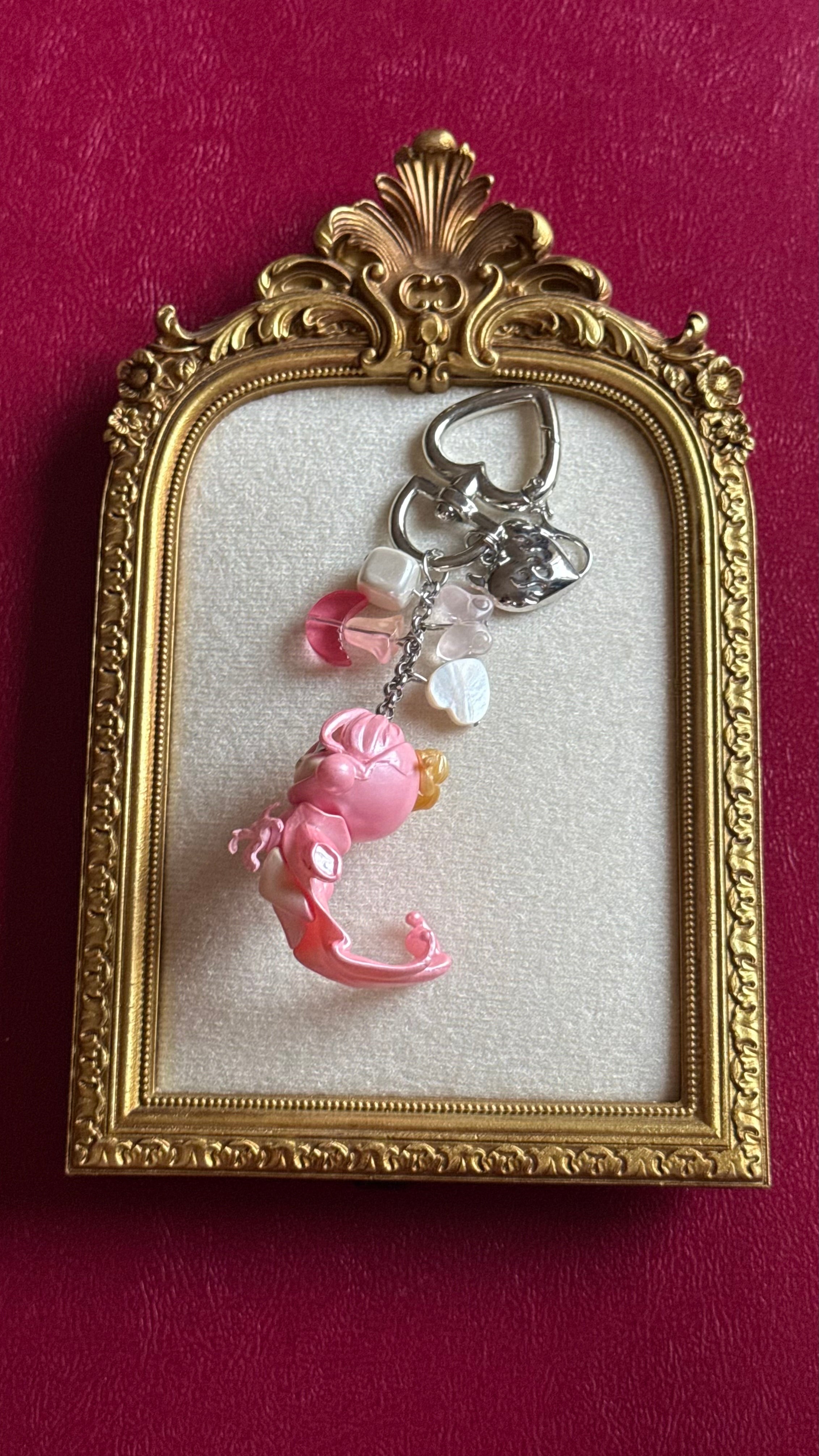 Skull doll keychain-3￼
